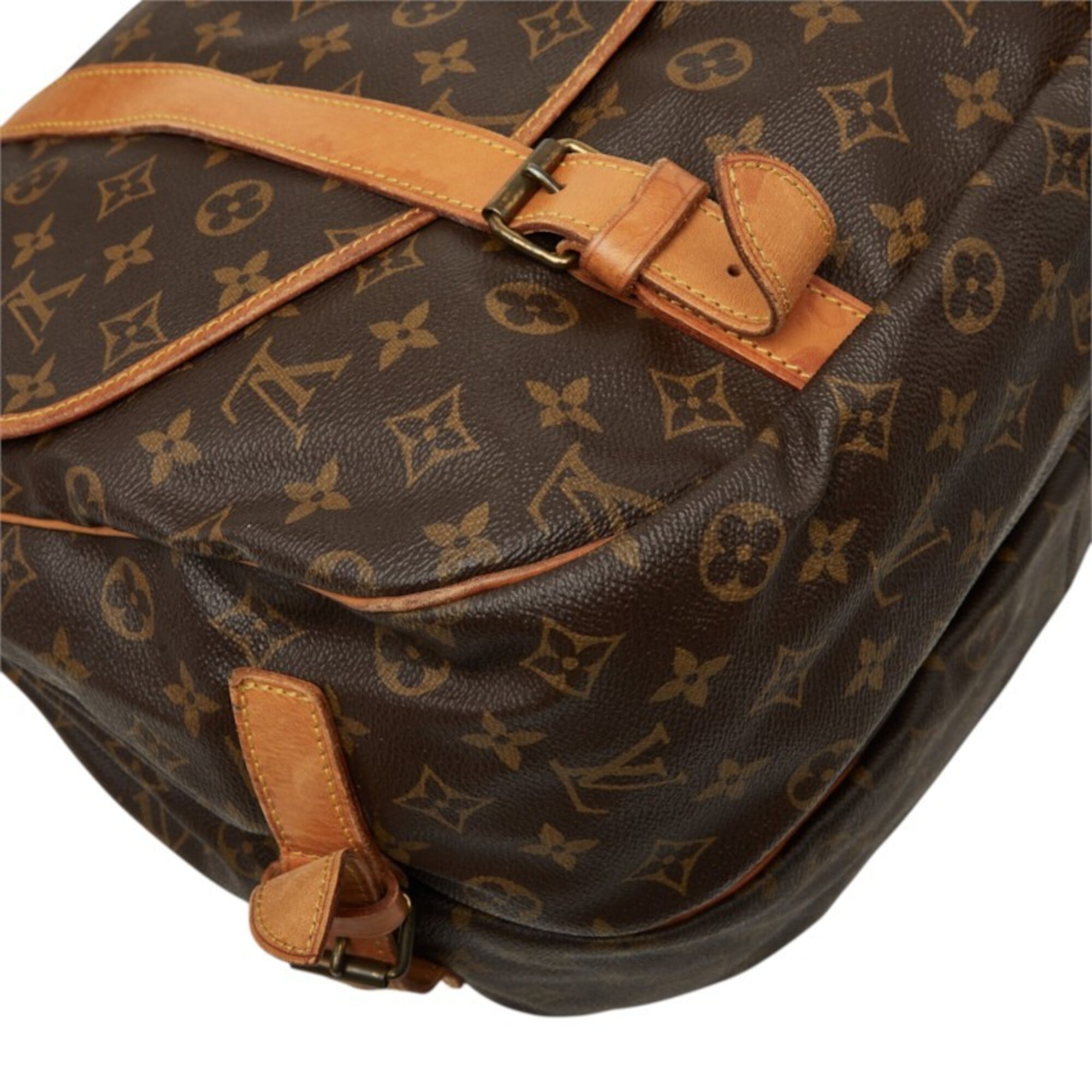 Louis Vuitton Brown Pvc Leather Shoulder Bag (Pre-Owned)