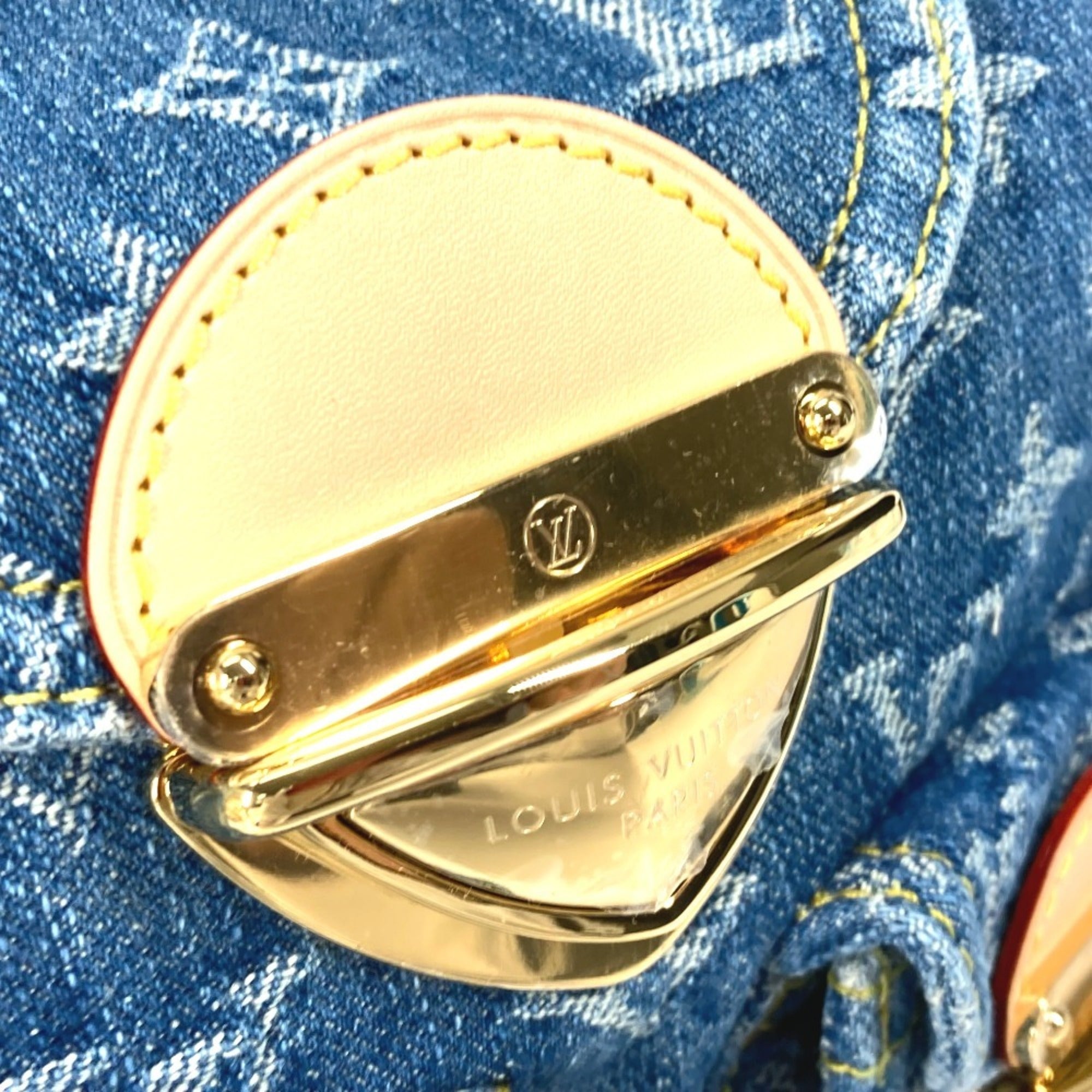 Louis Vuitton Blue Monogram Denim Backpack (Pre-Owned)