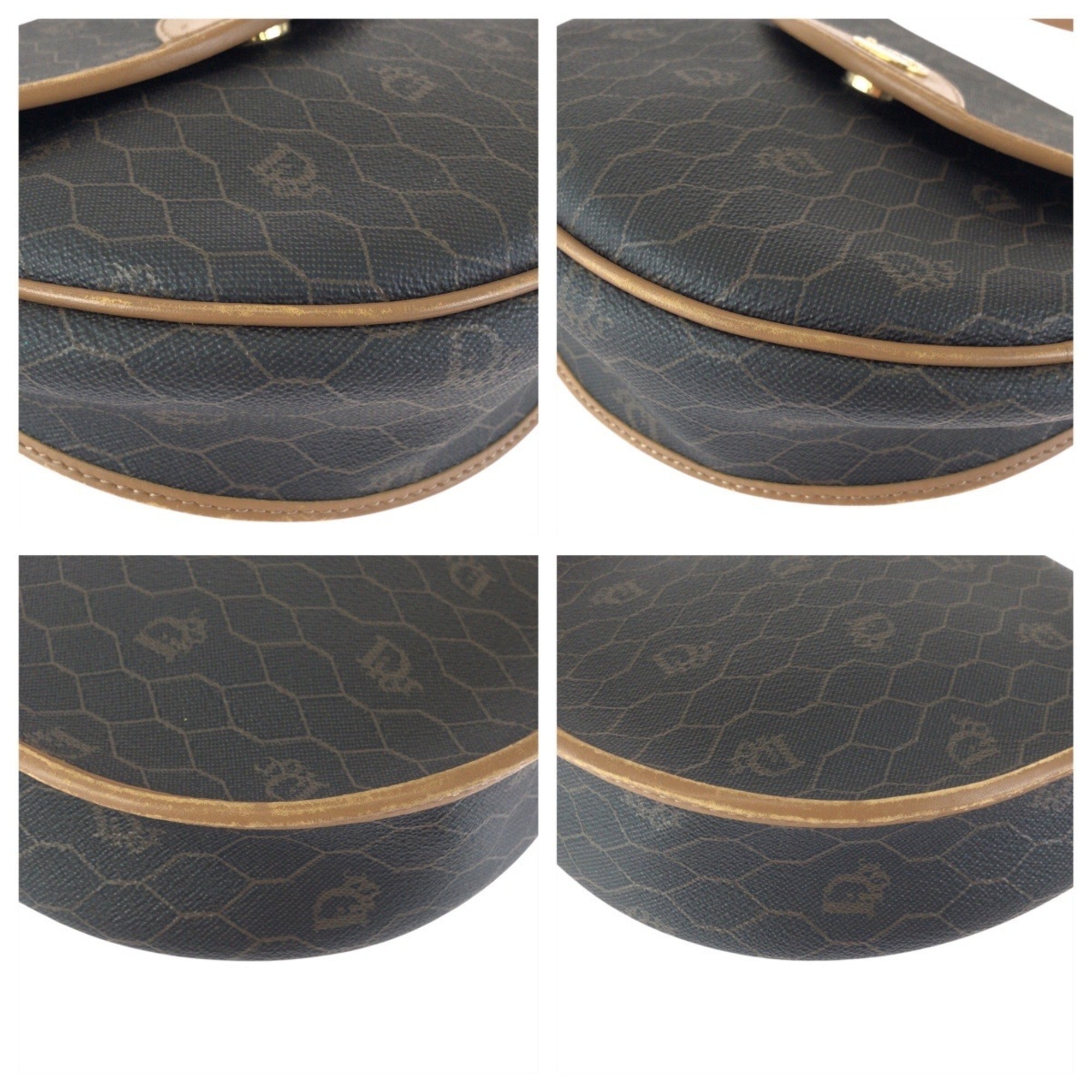 Christian Dior Beige Brown Pvc Pochette Shoulder Bag (Pre-Owned)