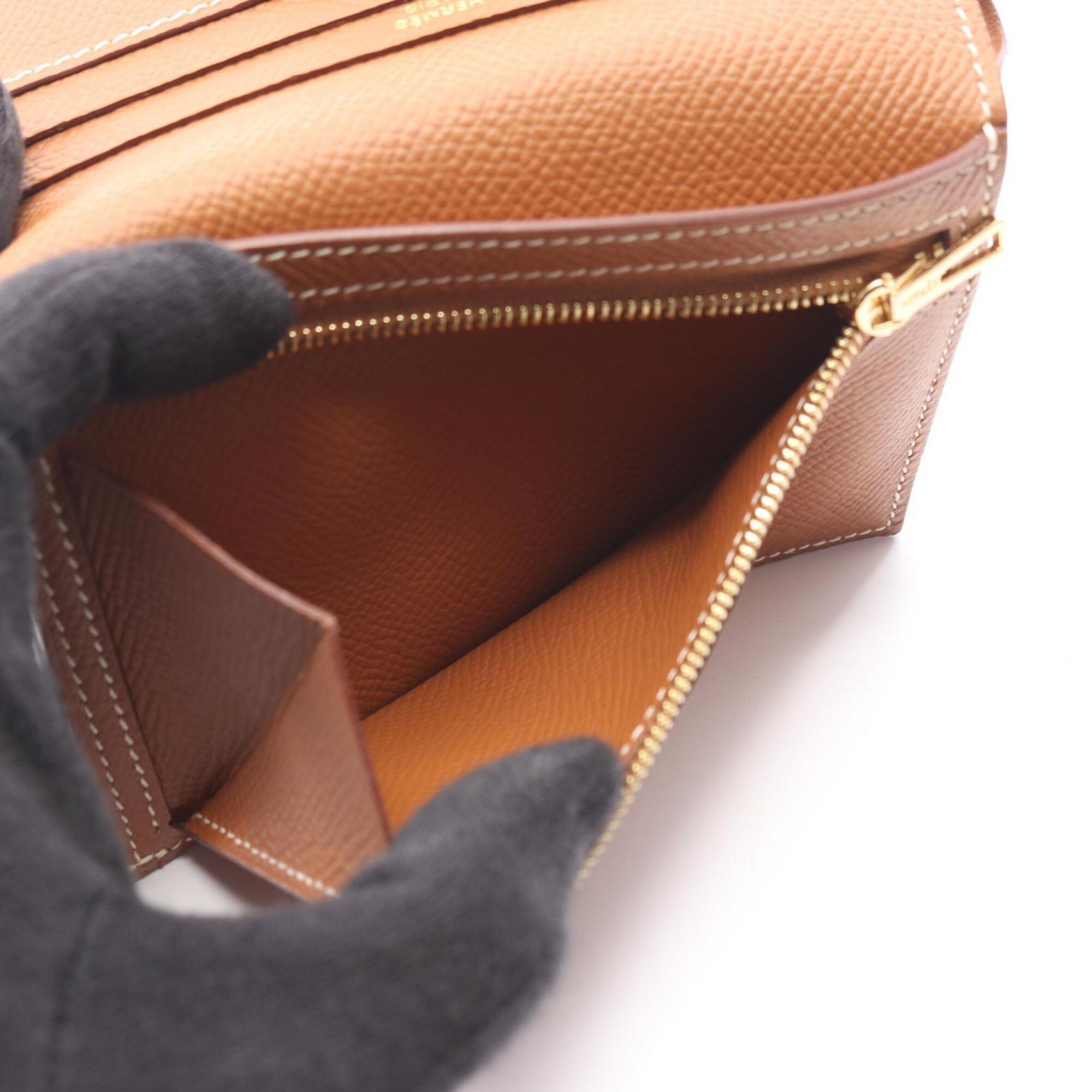 Hermes Brown Epsom Leather Wallet (Bi-Fold) (Pre-Owned)