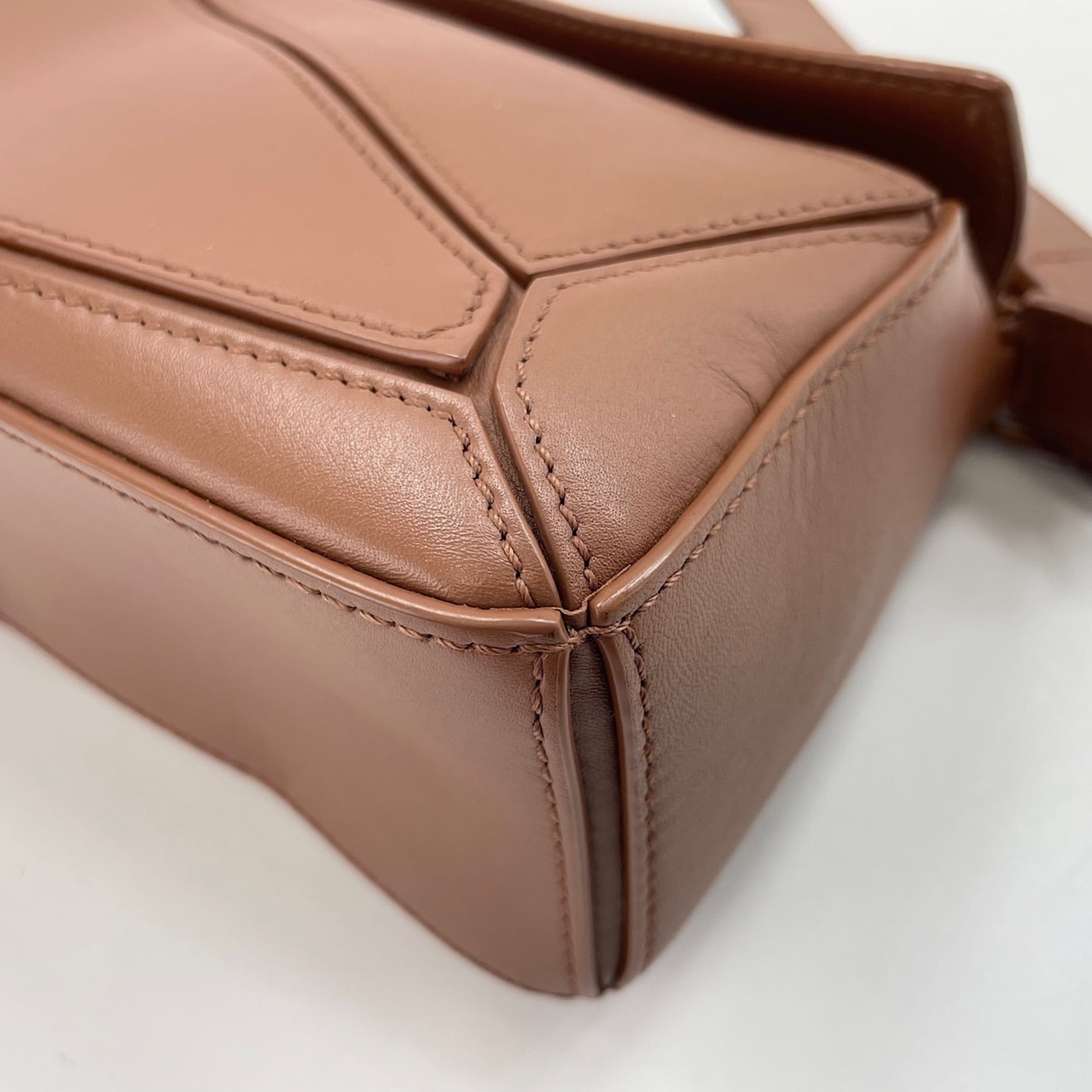 Loewe Puzzle Brown Handbag Shoulder Bag (Pre-Owned)