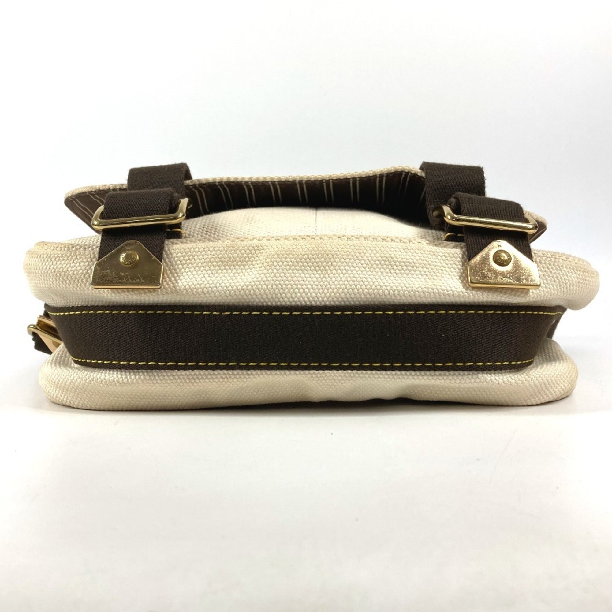 Louis Vuitton Ecru White Canvas Shoulder Bag (Pre-Owned)