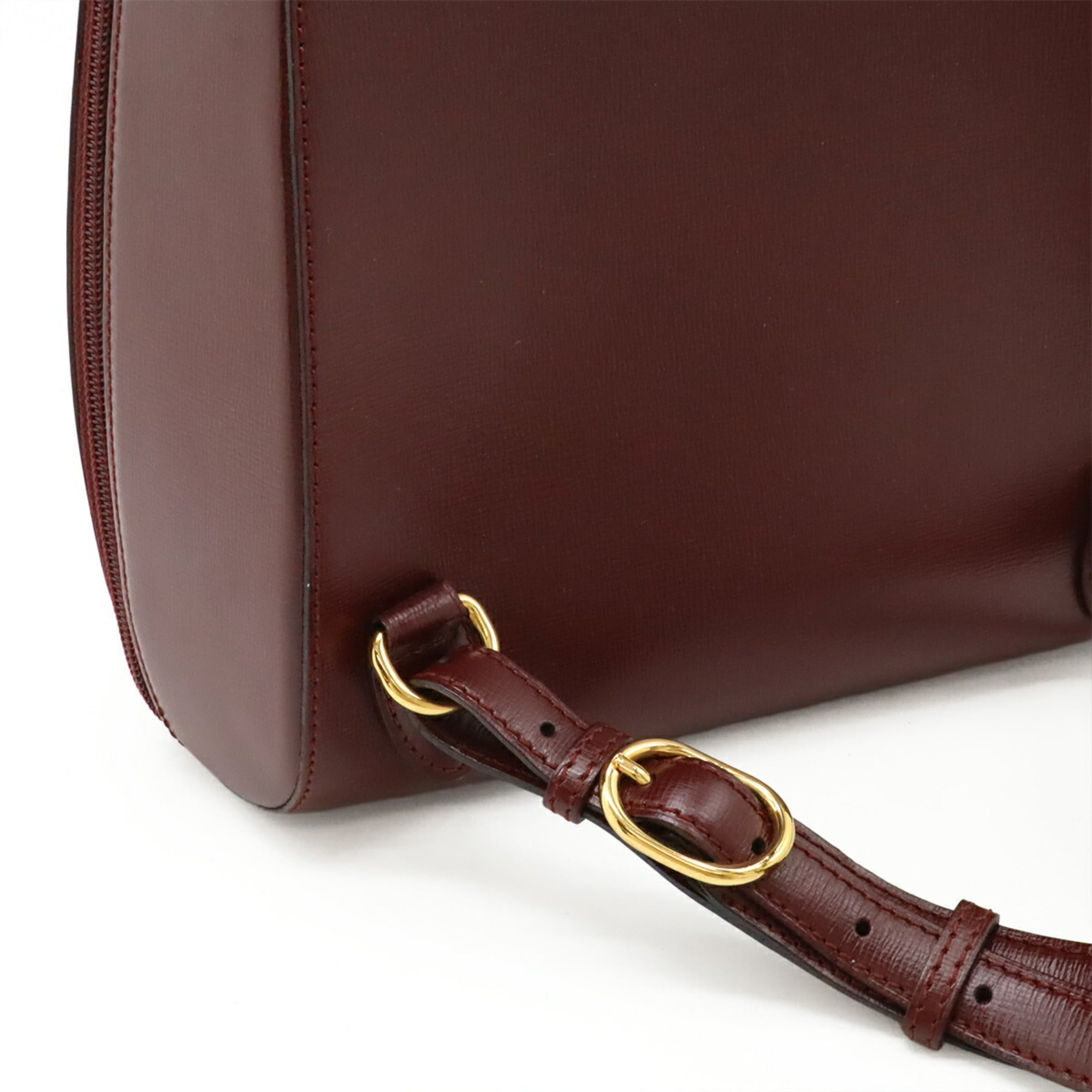 Cartier Bordeaux Leather Backpack (Pre-Owned)