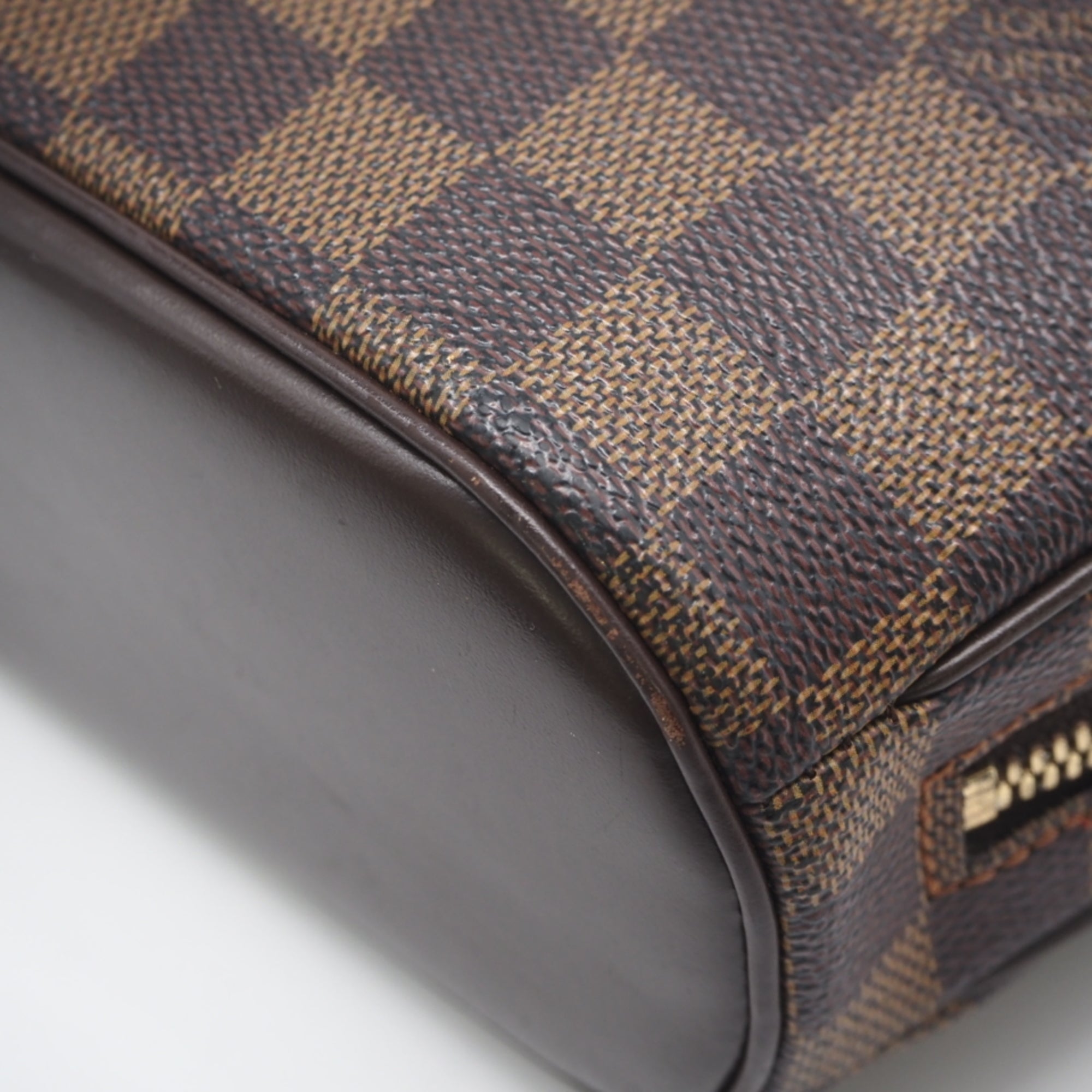 Louis Vuitton Brown Coated Canvas Leather Handbag (Pre-Owned)