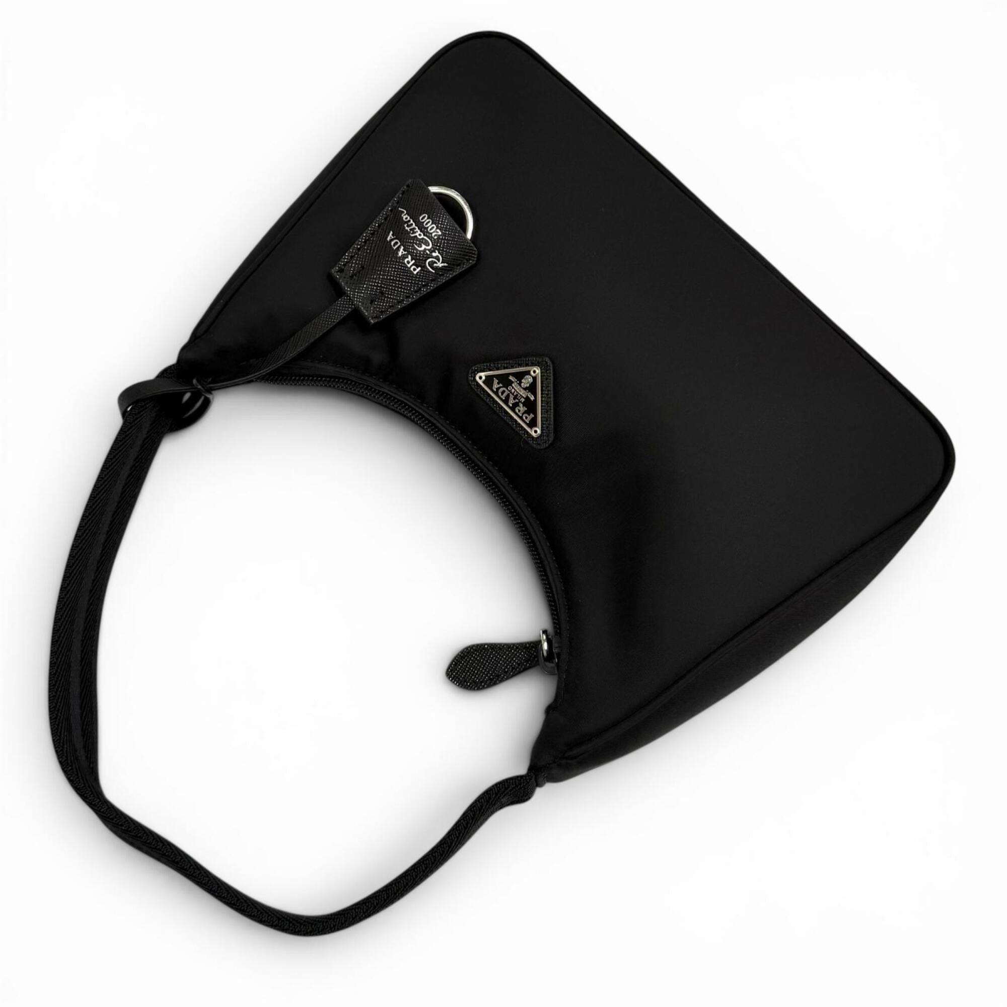 Prada Brown Nylon Shoulder Bag (Pre-Owned)