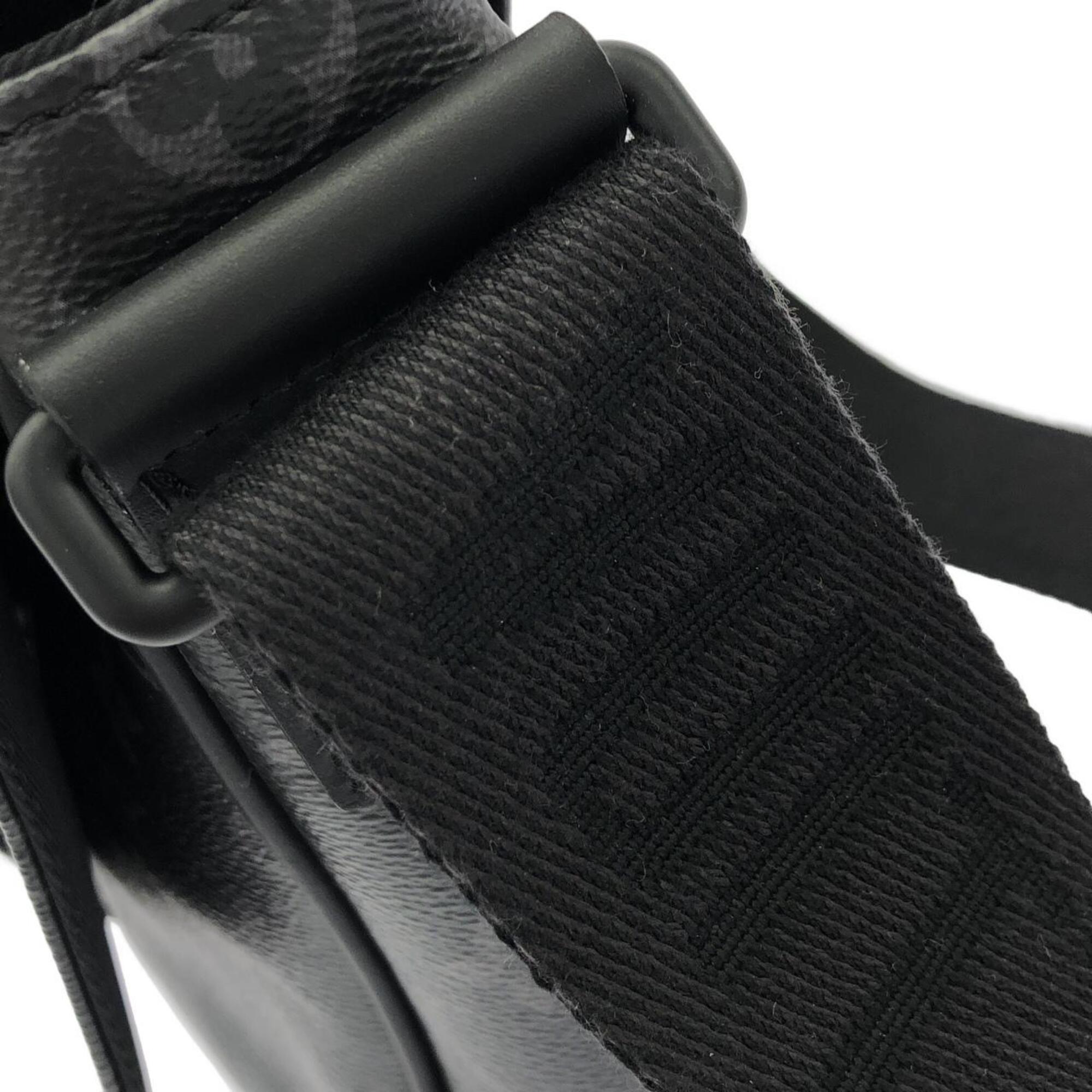 Louis Vuitton Black Coated Canvas Shoulder Bag (Pre-Owned)