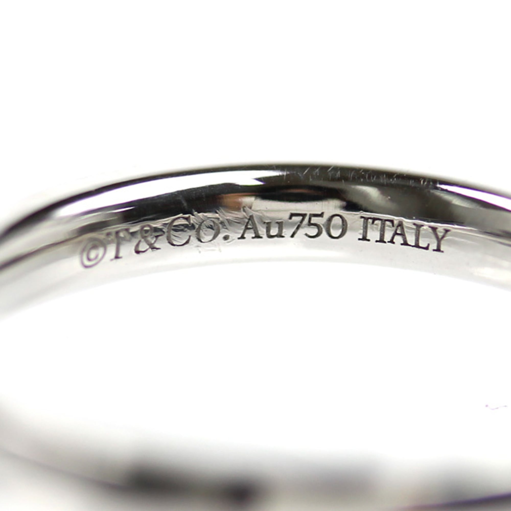 Tiffany White Gold (18K) Band Ring (Pre-Owned)