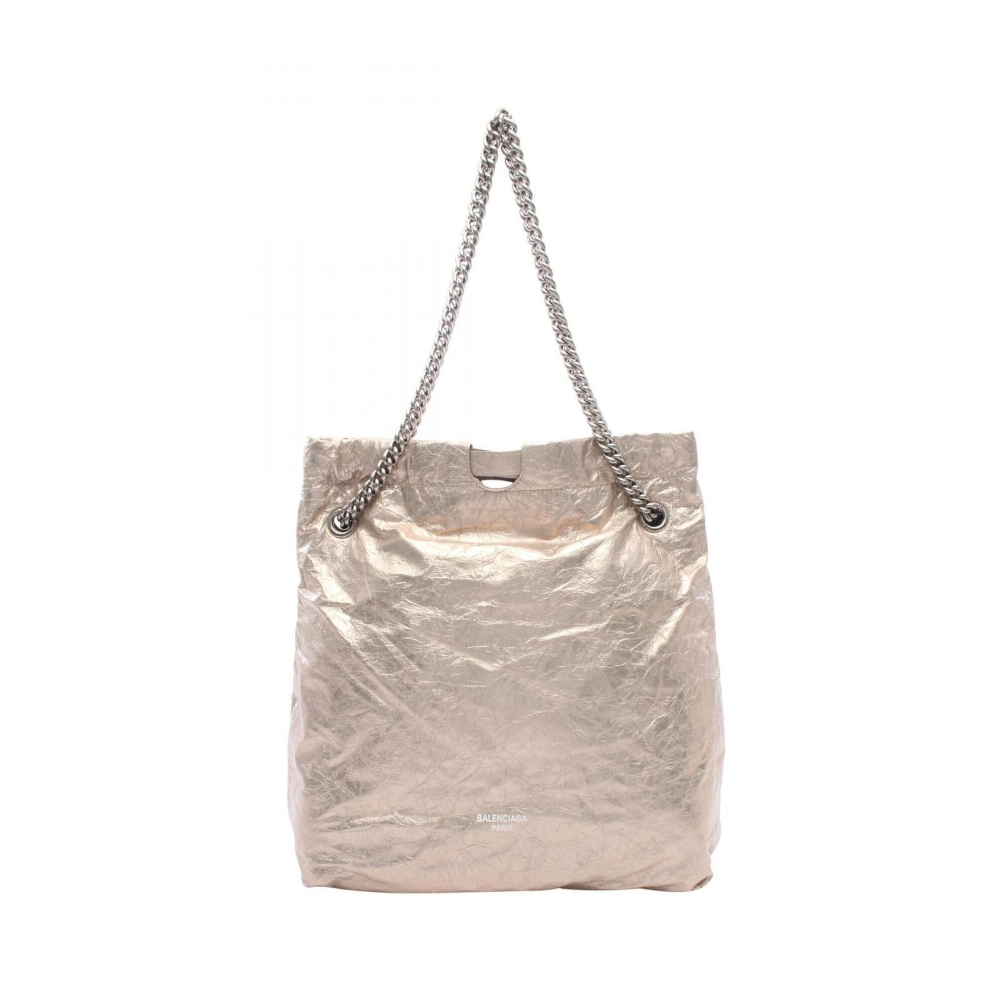 Balenciaga Gold Leather Handbag Tote Bag (Pre-Owned)