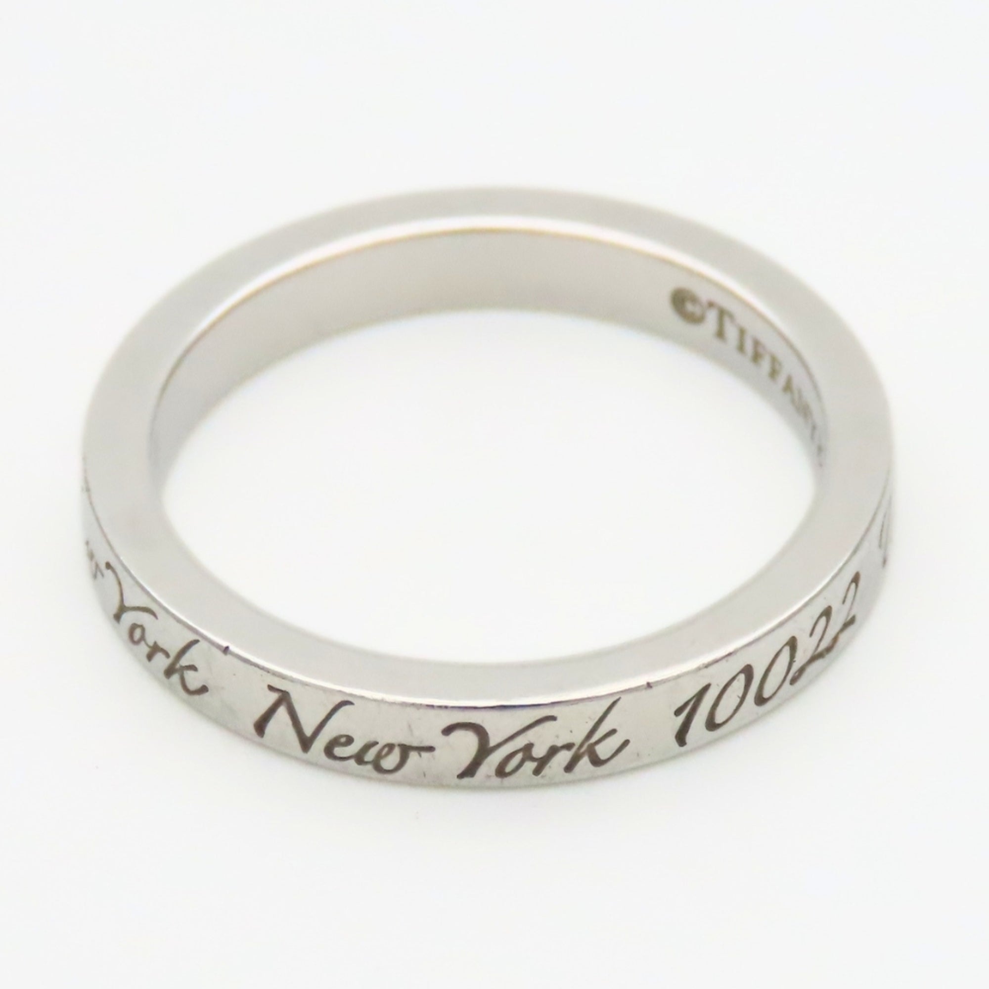 Tiffany Silver Silver 925 Band Ring (Pre-Owned)