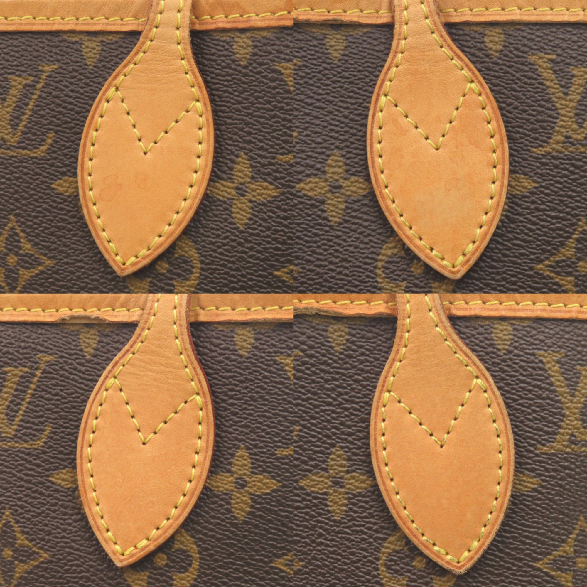 Louis Vuitton Brown Monogram Red Color Monogram Tote Bag (Pre-Owned)