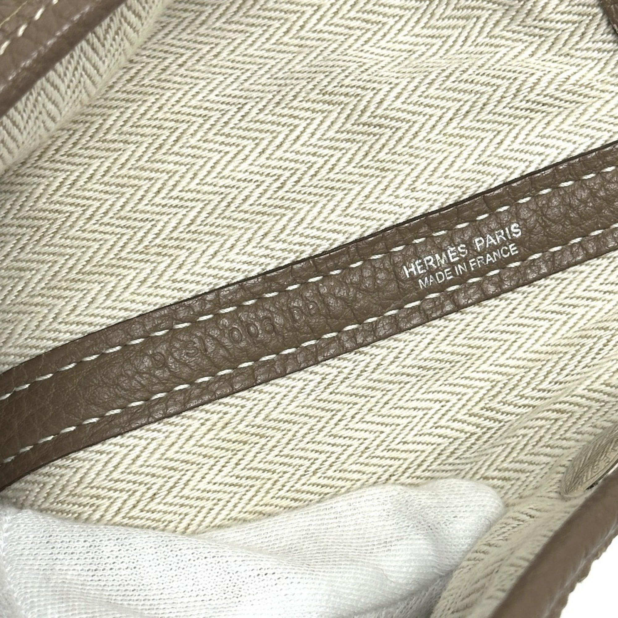 Hermes Beige Negonda Leather Handbag Tote Bag (Pre-Owned)