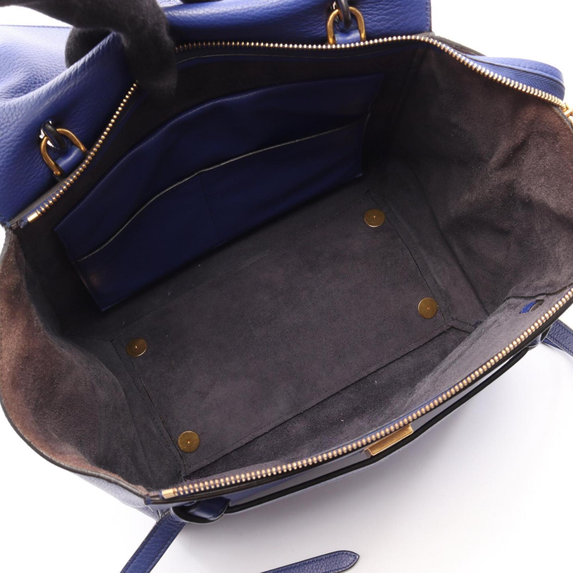 Celine Blue Leather Handbag (Pre-Owned)