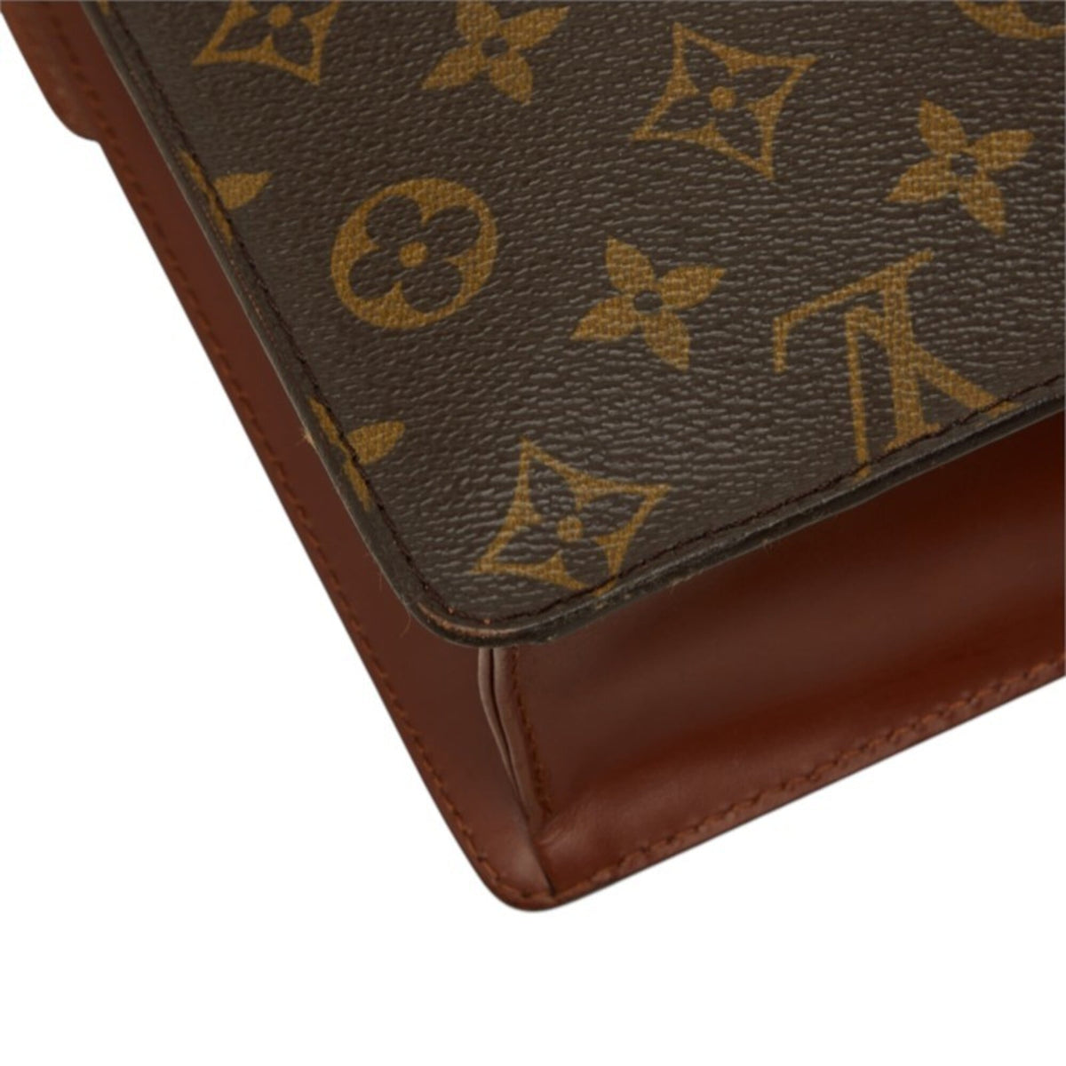 Louis Vuitton Monogram Brown Pvc Leather Handbag Shoulder Bag (Pre-Owned)