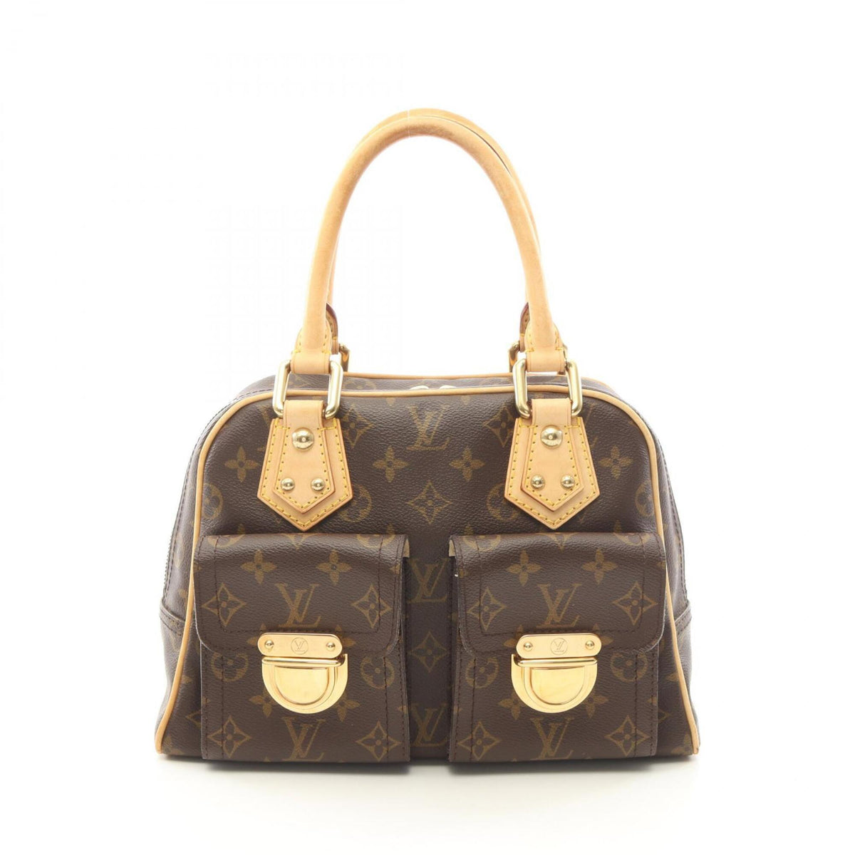 Louis Vuitton Brown Pvc Leather Handbag (Pre-Owned)