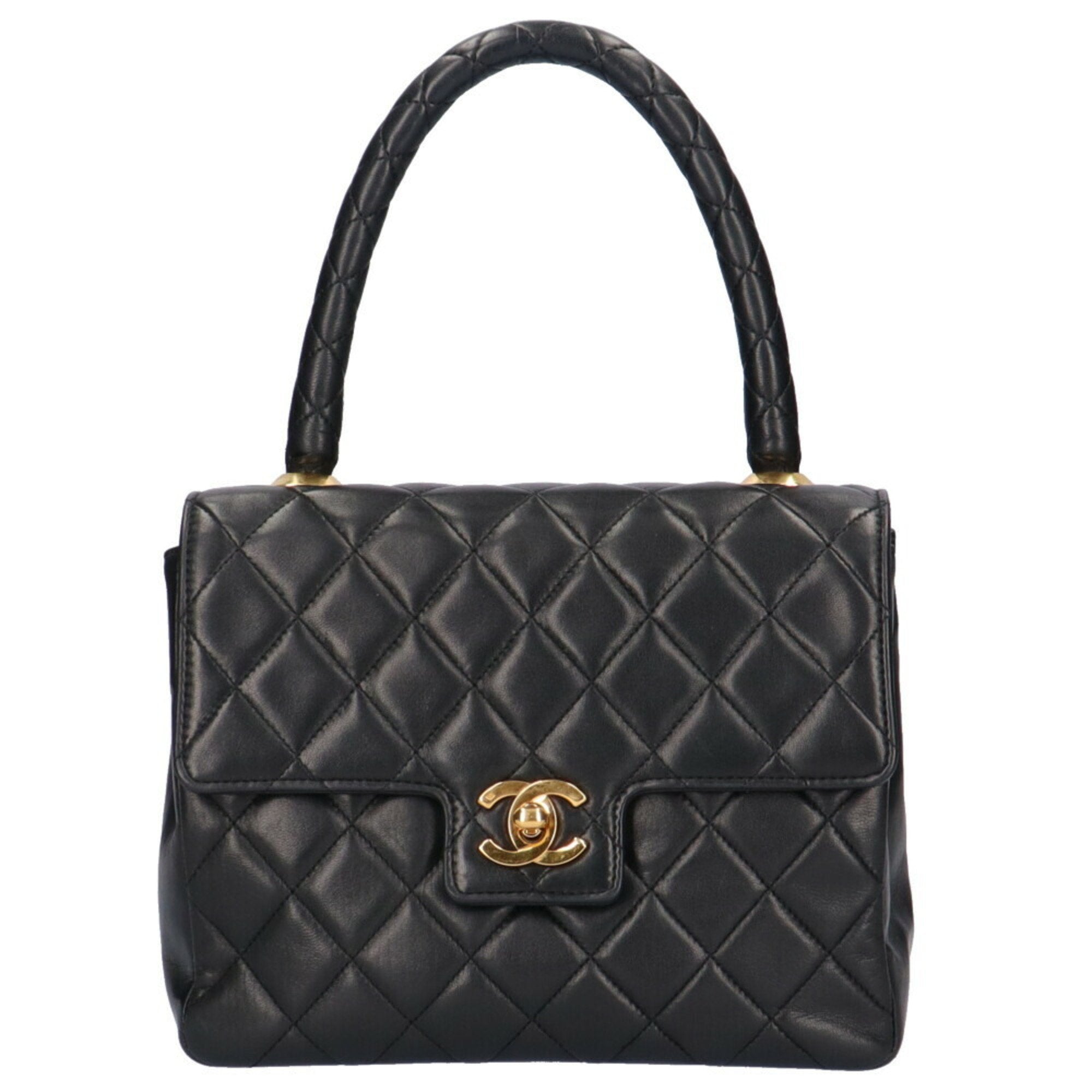 Chanel Black Leather Handbag (Pre-Owned)