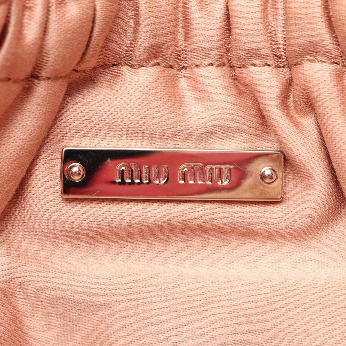 Miu Miu Matelasse Red Color Leather Handbag Shoulder Bag (Pre-Owned)
