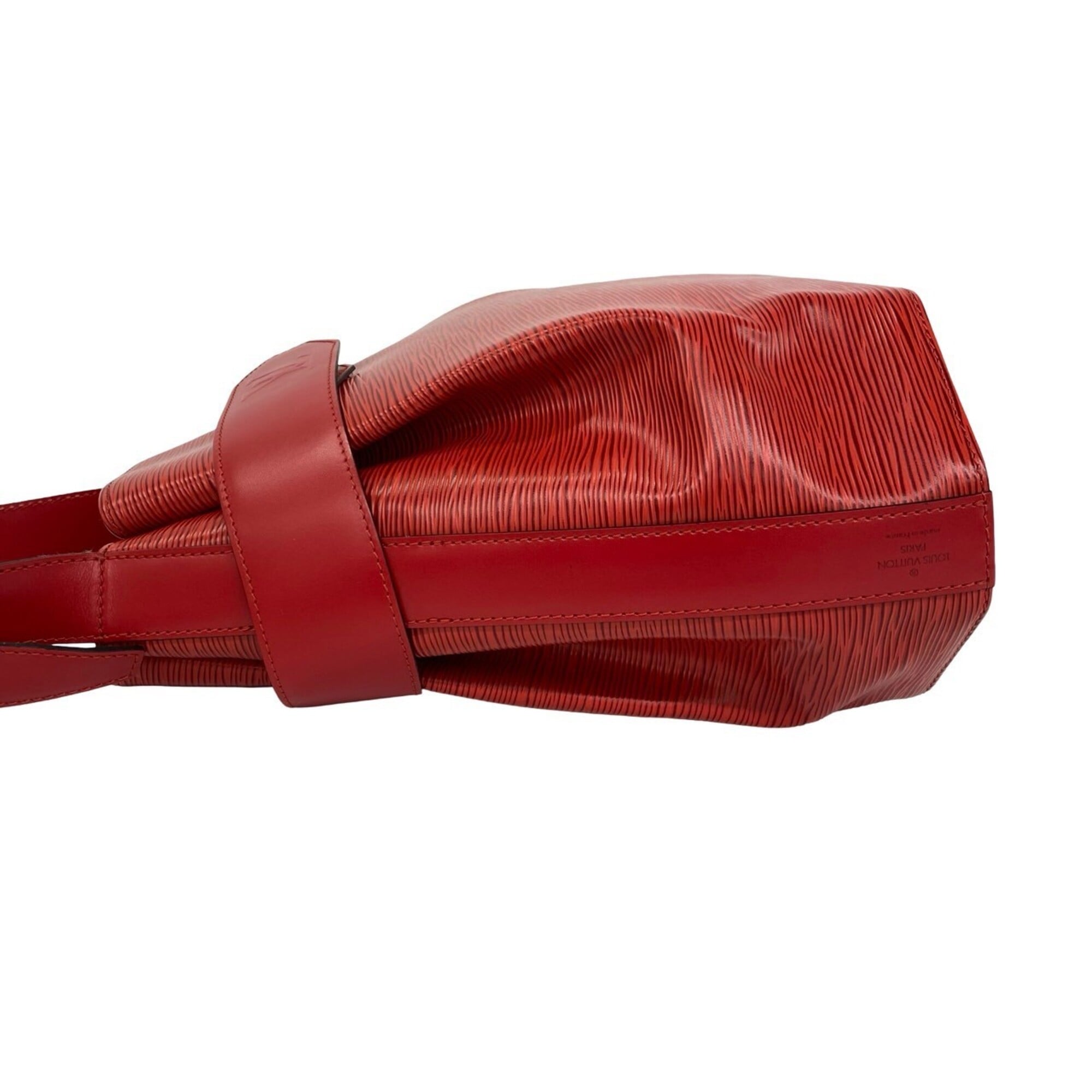 Louis Vuitton Red Color Leather Shoulder Bag (Pre-Owned)