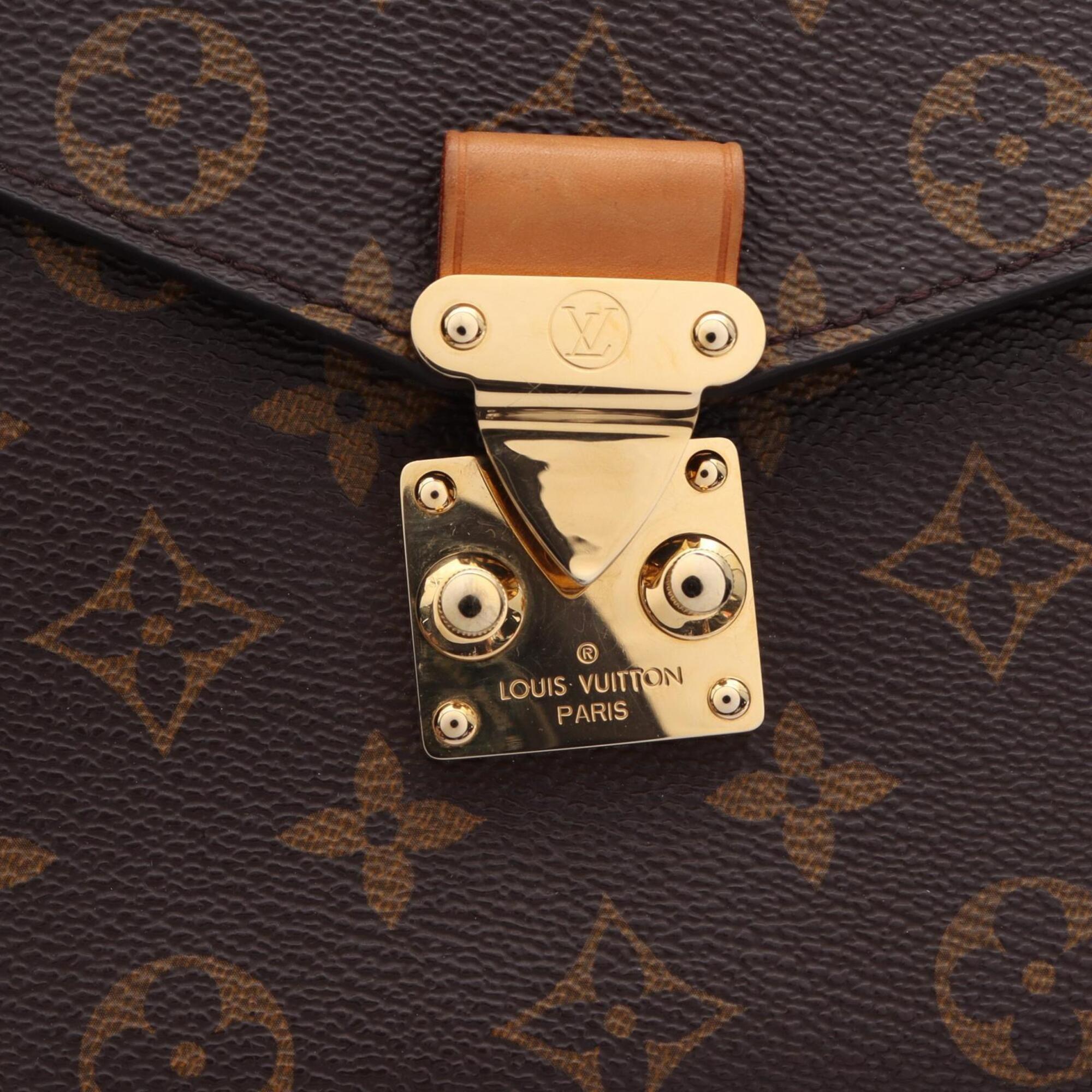 Louis Vuitton Brown Pvc Leather Handbag Pochette (Pre-Owned)