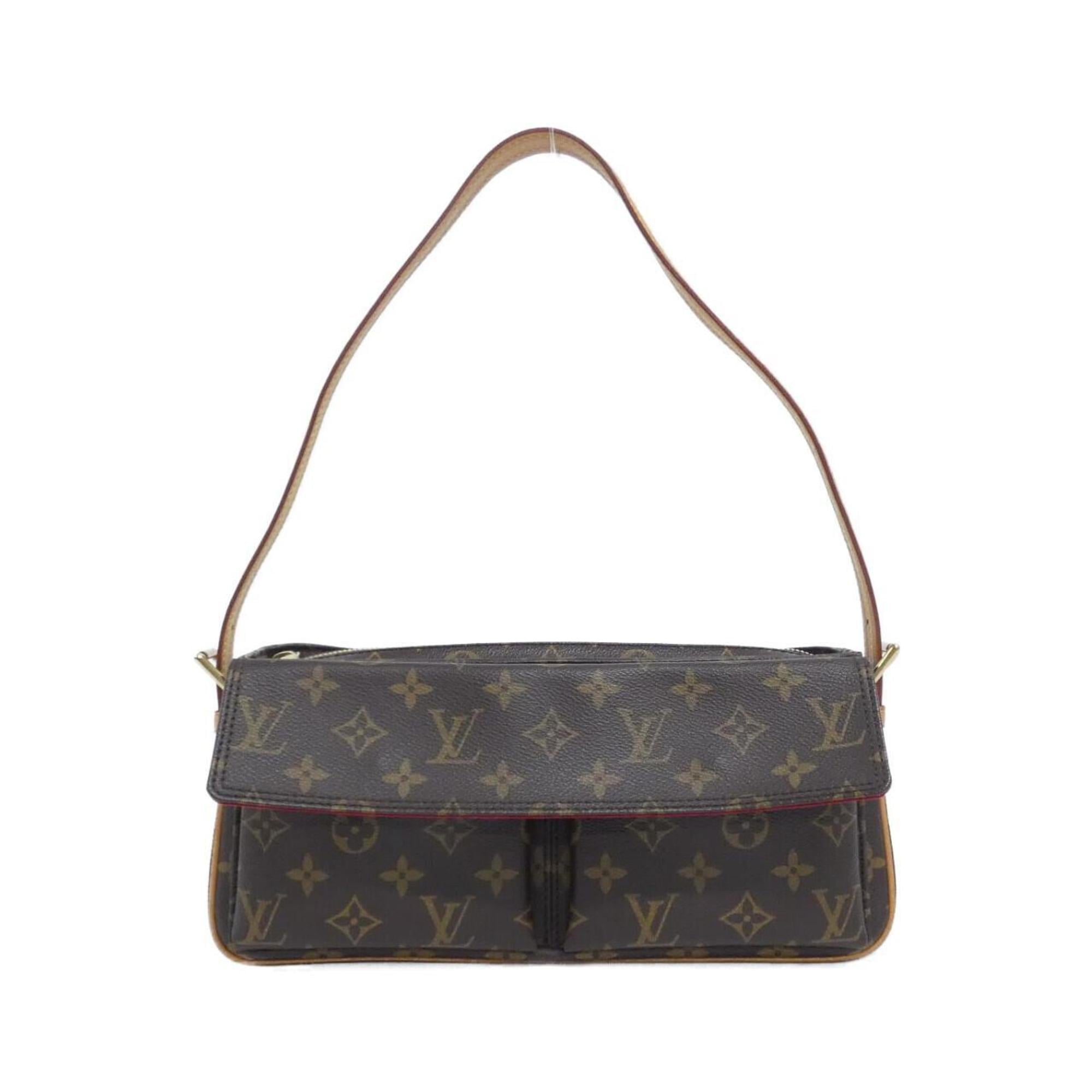 Louis Vuitton Marron Coated Canvas Shoulder Bag (Pre-Owned)