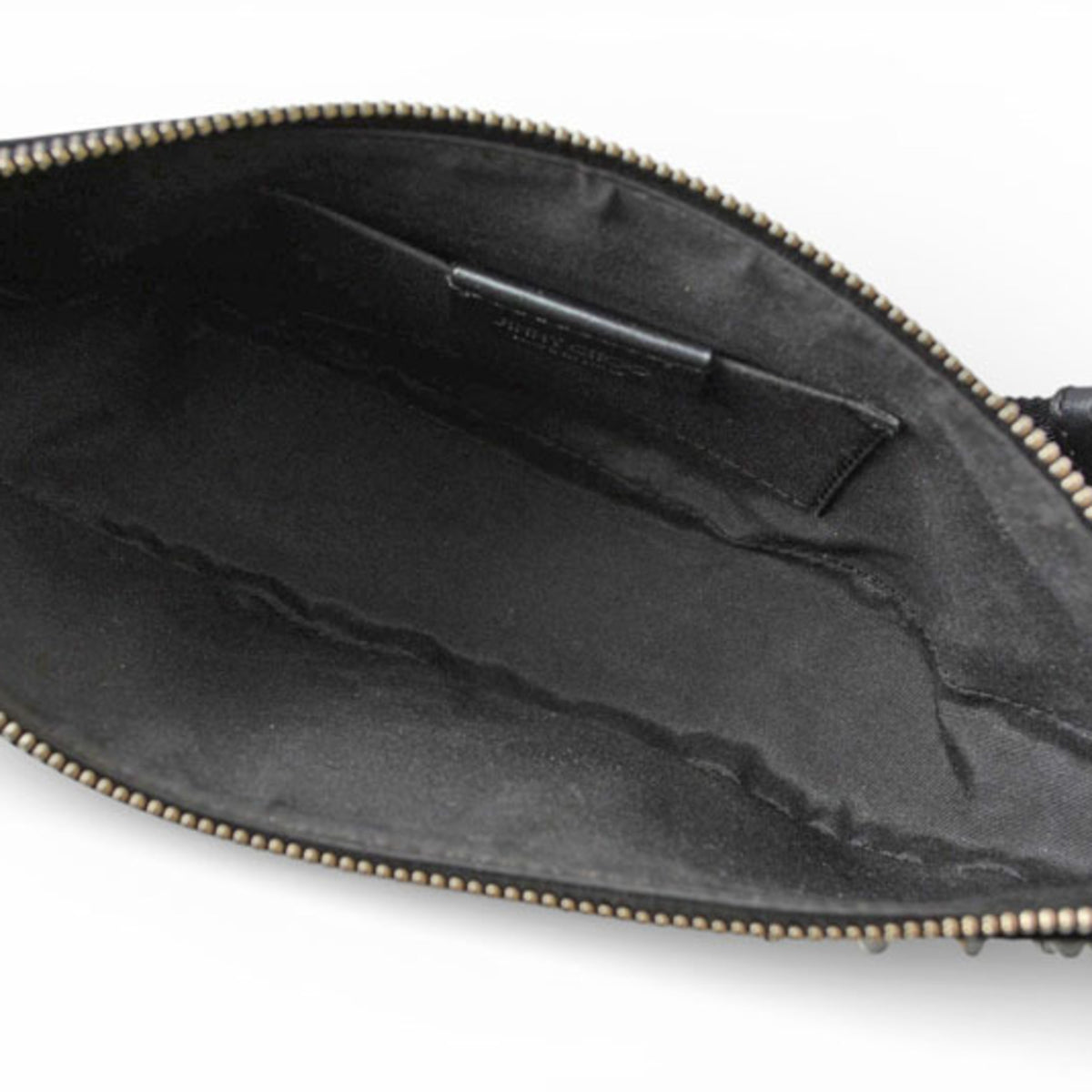 Jimmy Choo Black Leather Fanny Pack Shoulder Bag Sling Bag (Pre-Owned)