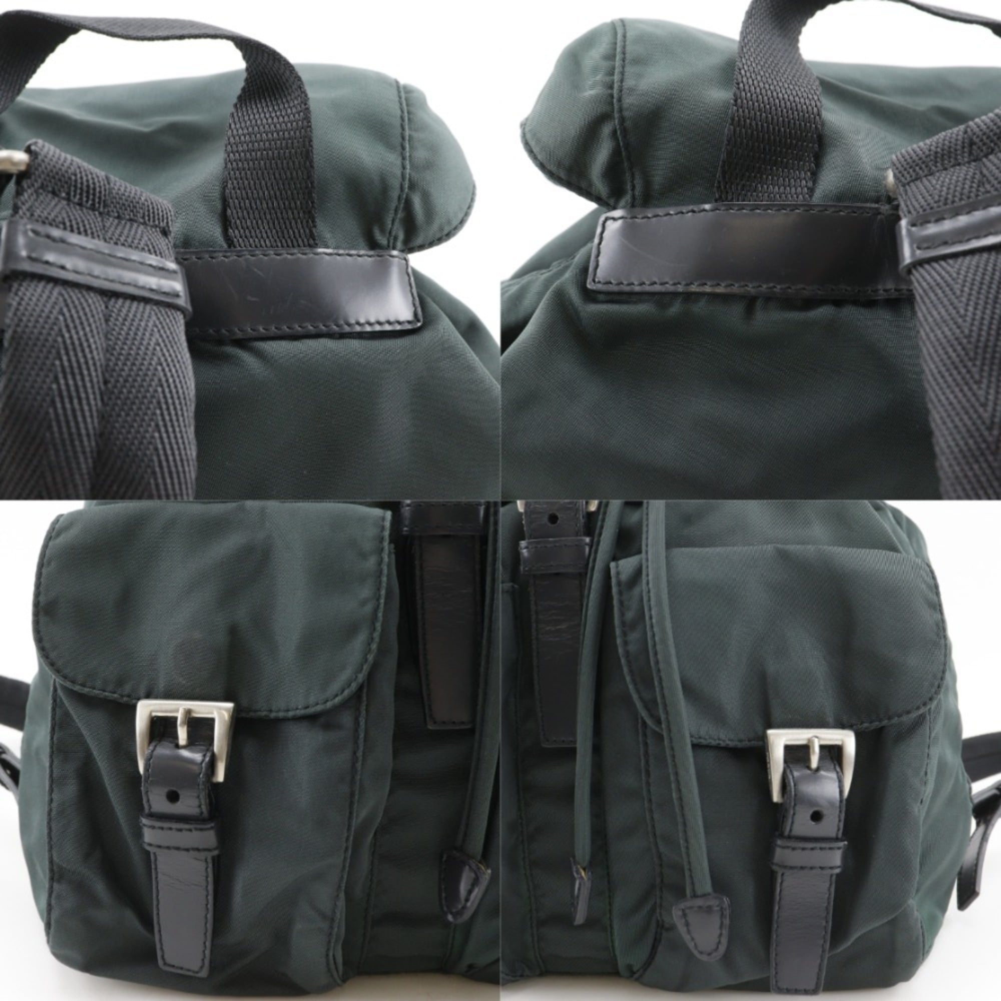 Prada Green Nylon Backpack (Pre-Owned)