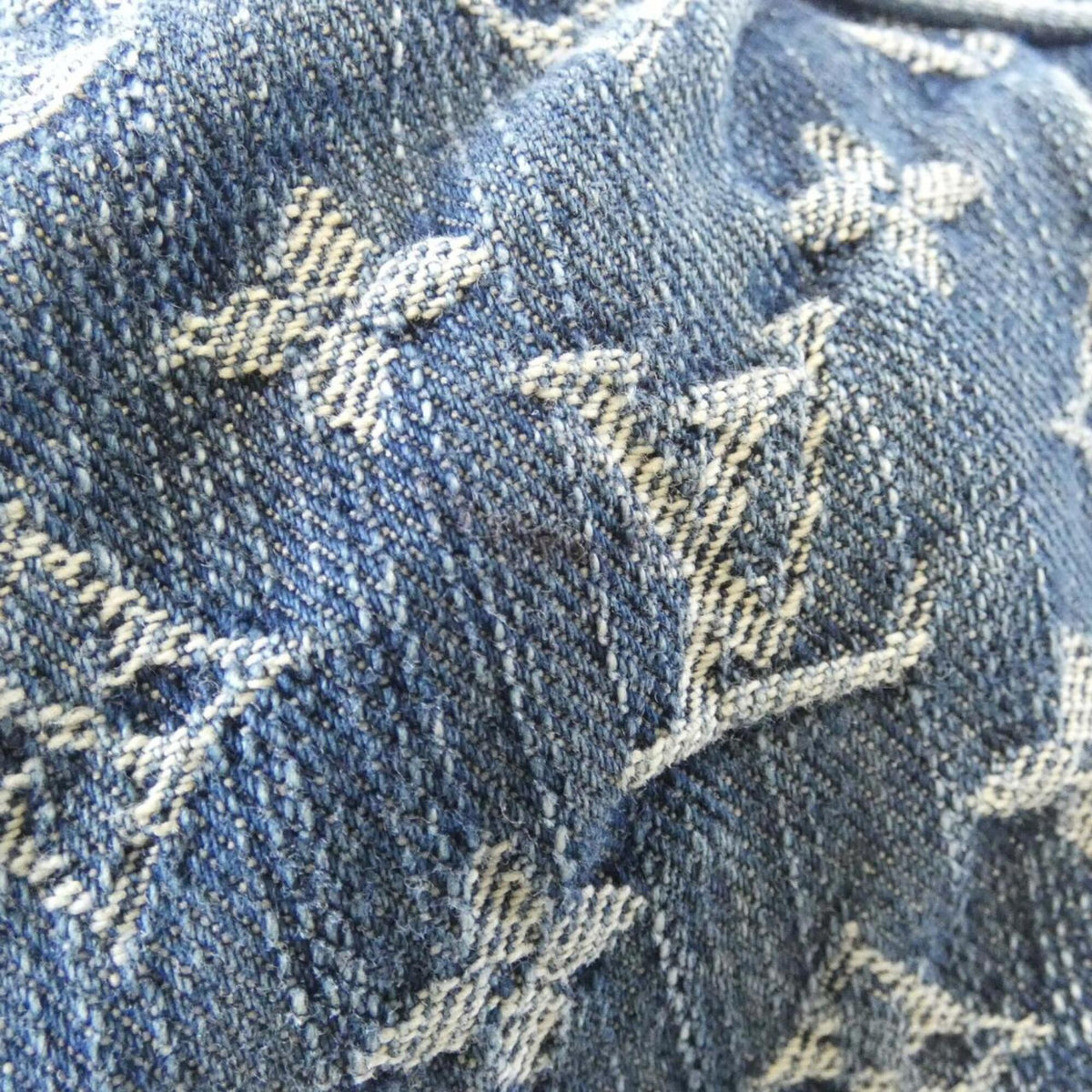 Louis Vuitton Monogram Denim Blue Monogram Denim Handbag (Pre-Owned)