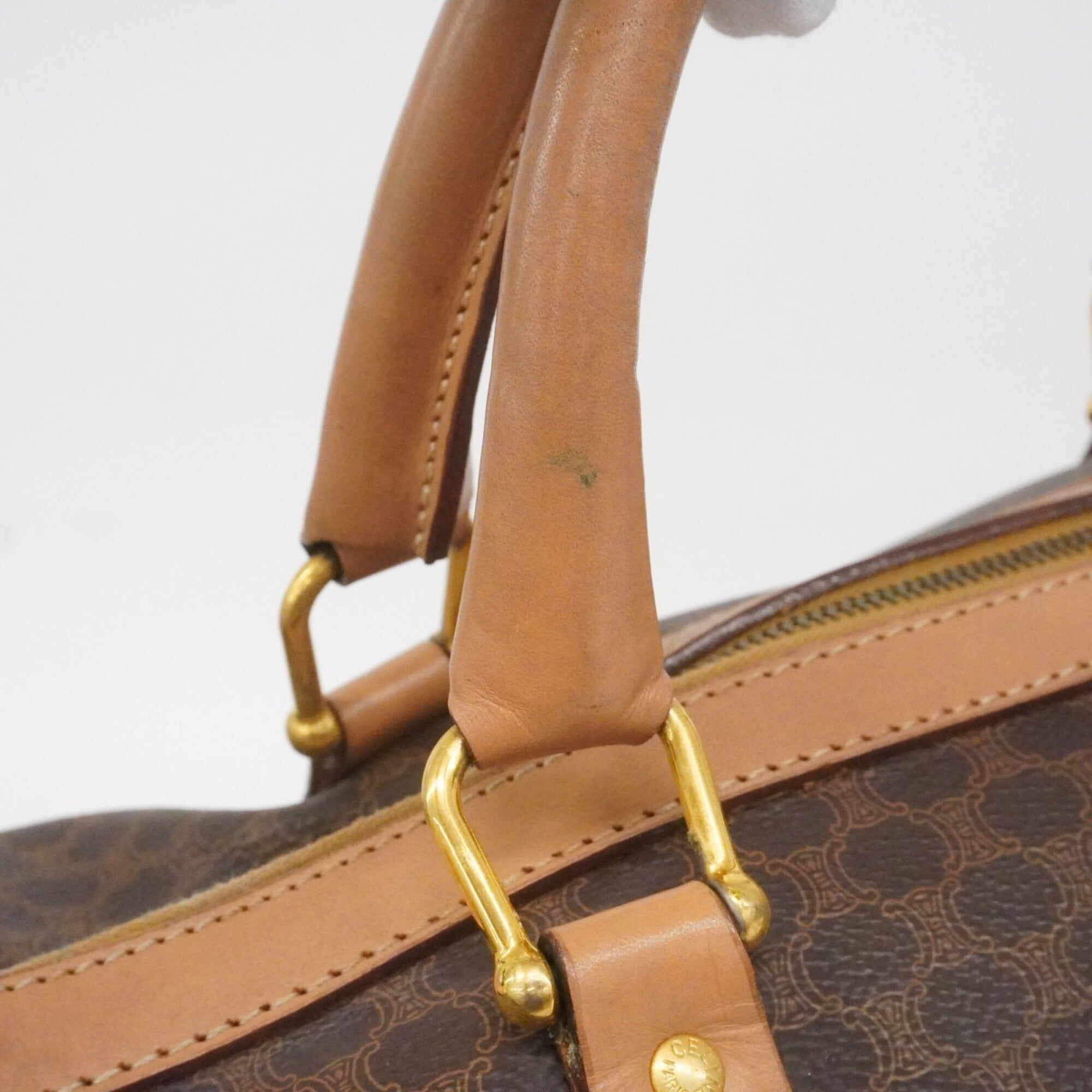 Celine Brown Pvc Boston Bag (Pre-Owned)