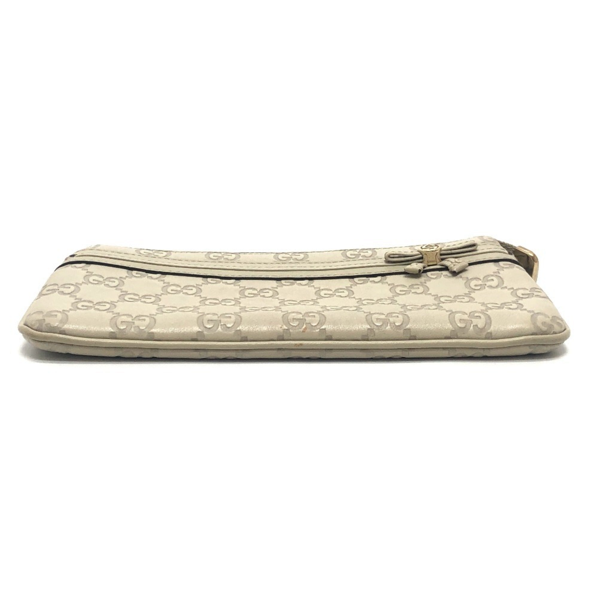 Gucci White Clutch Bag Handbag Pouch (Pre-Owned)