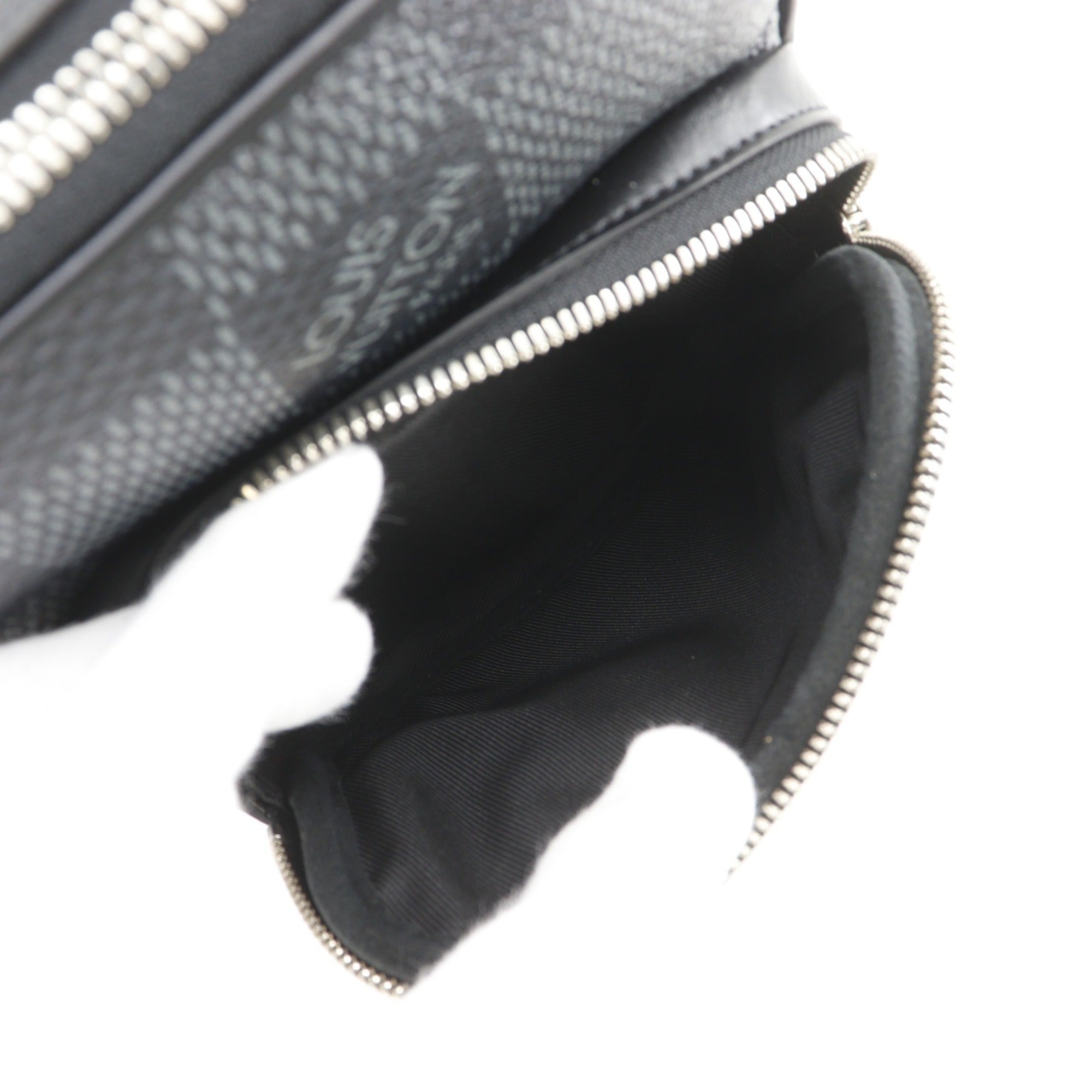 Louis Vuitton Black Damier Graphite Shoulder Bag Sling Bag (Pre-Owned)