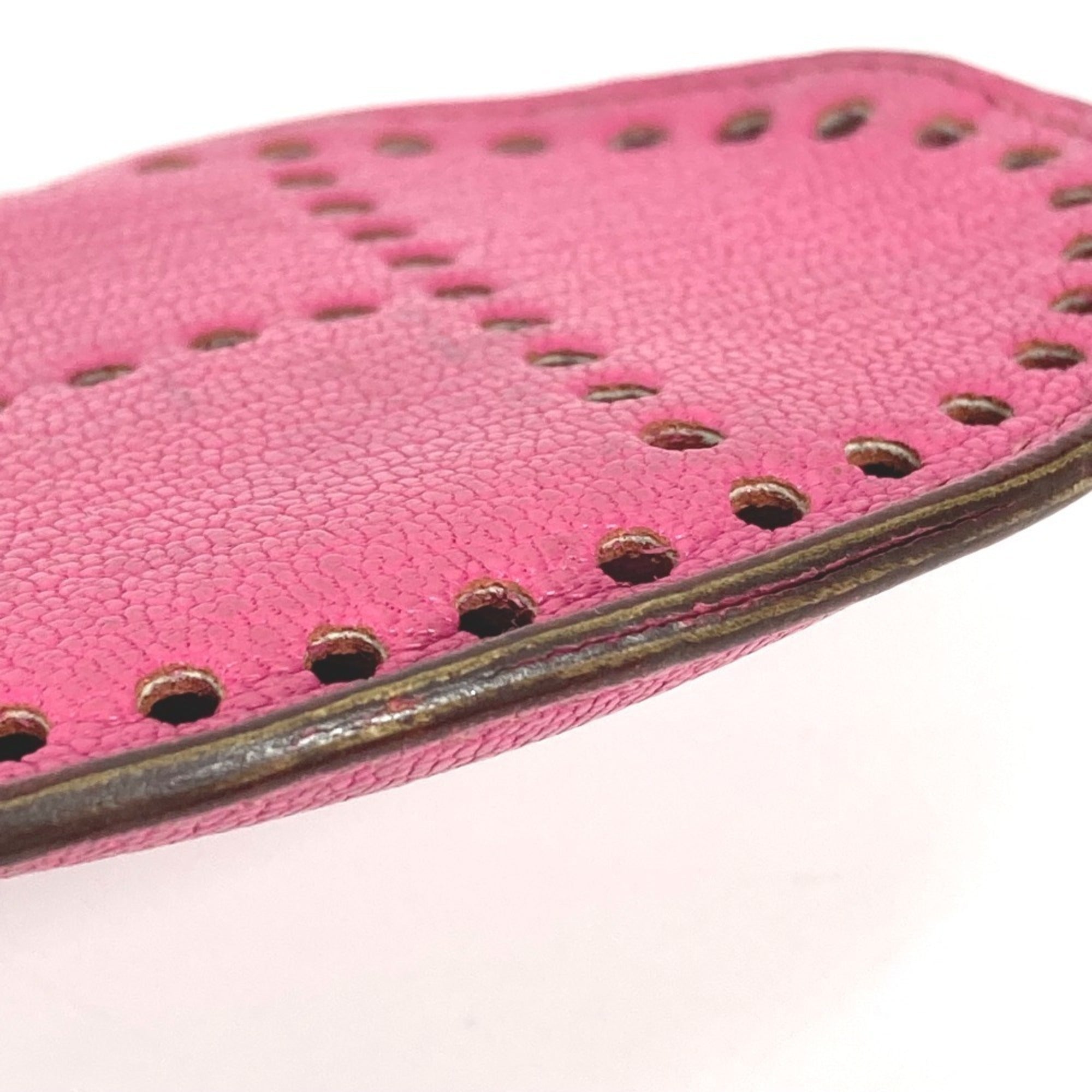Hermes Pink Chevre Leather Coin Purse/Coin Case (Pre-Owned)