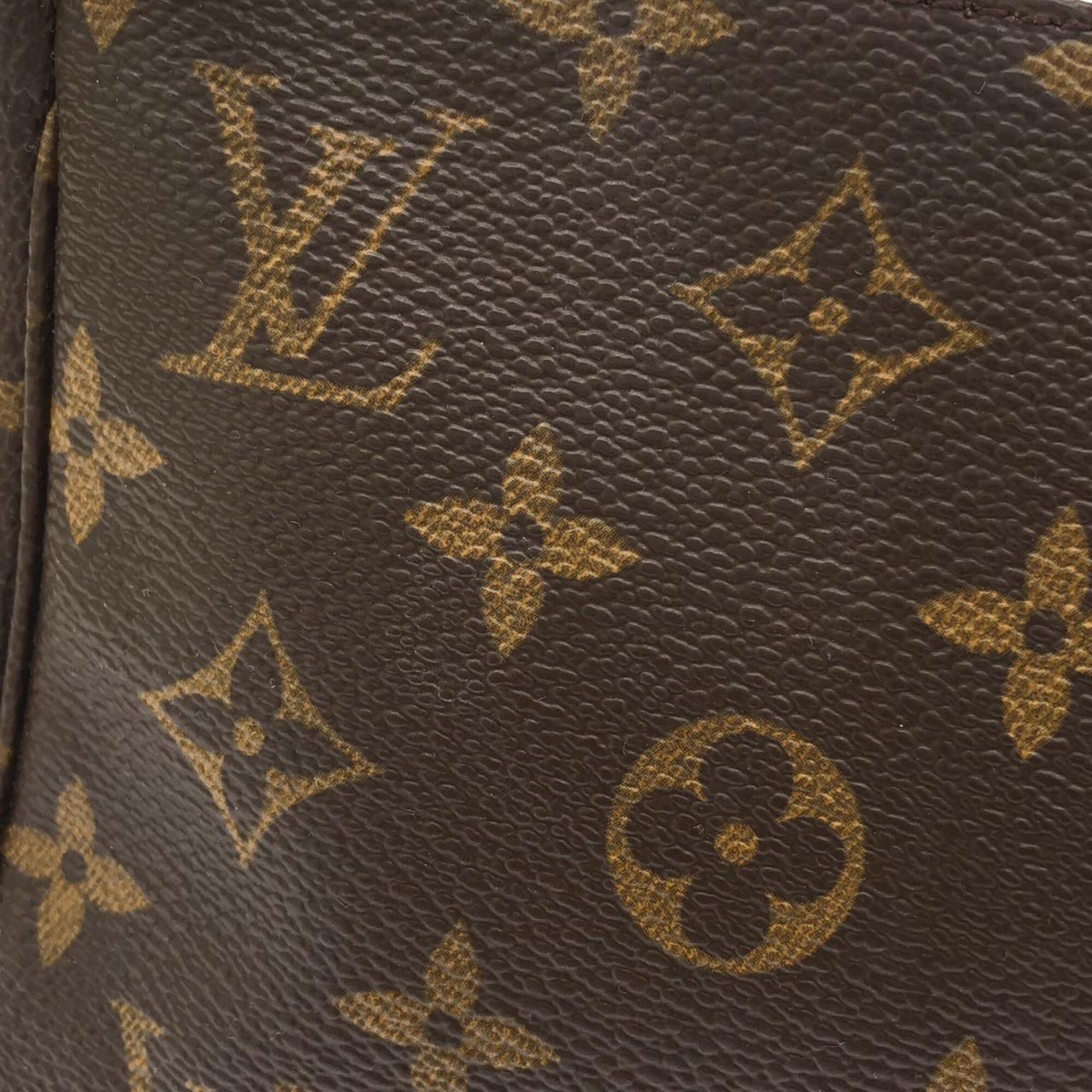 Louis Vuitton Brown Coated Canvas Pochette Pouch (Pre-Owned)