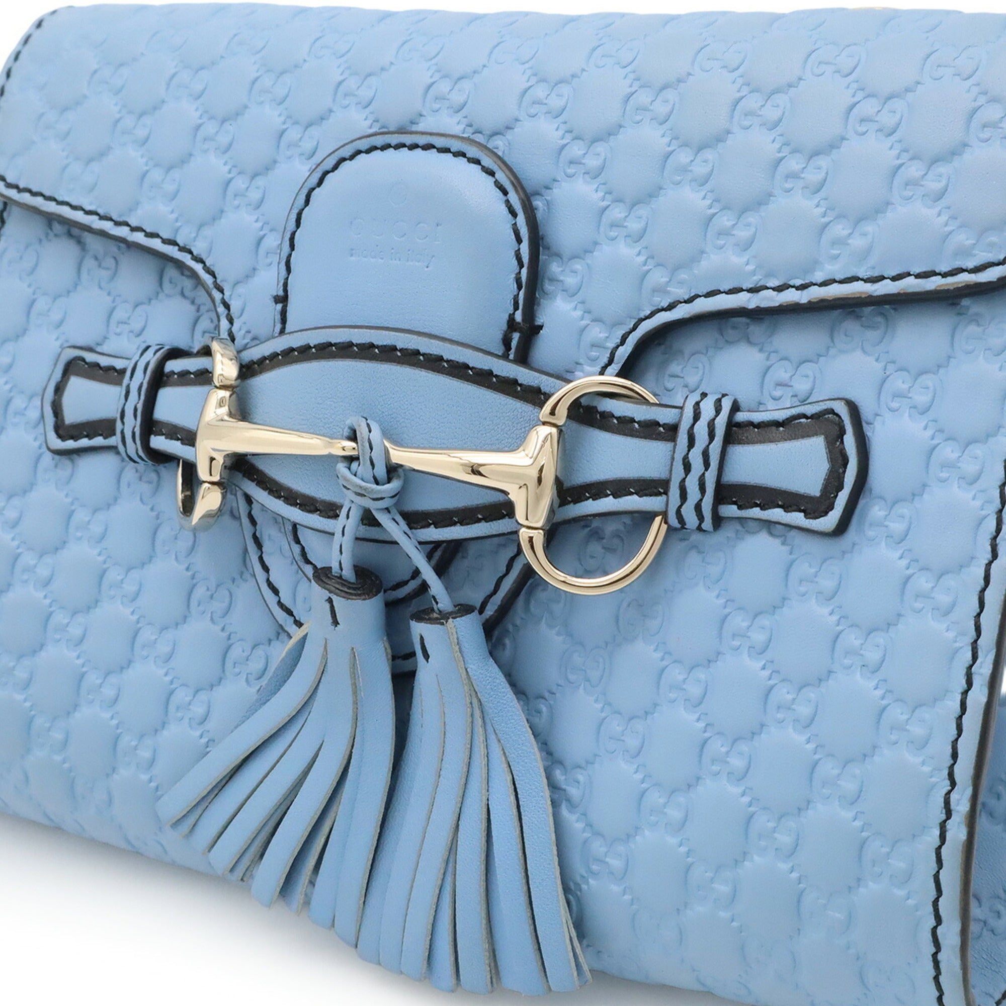 Gucci Light Blue Pochette Shoulder Bag (Pre-Owned)
