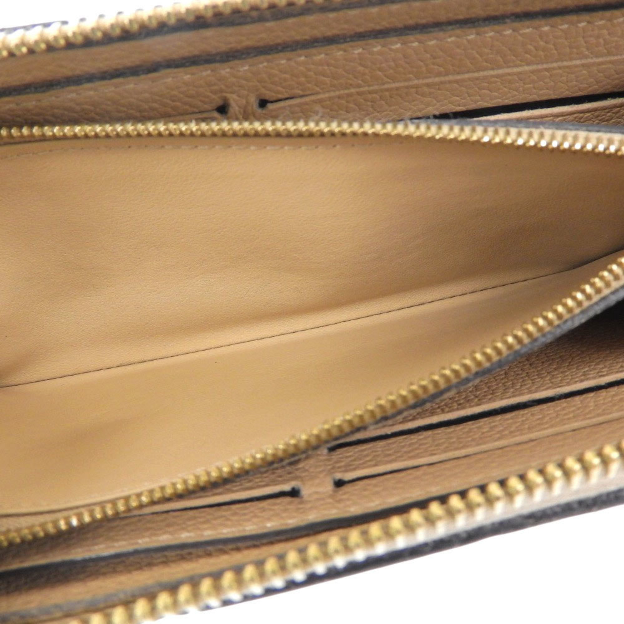 Louis Vuitton Monogram Empreinte Beige Dune Leather Long Wallet (Bi-Fold) (Pre-Owned)
