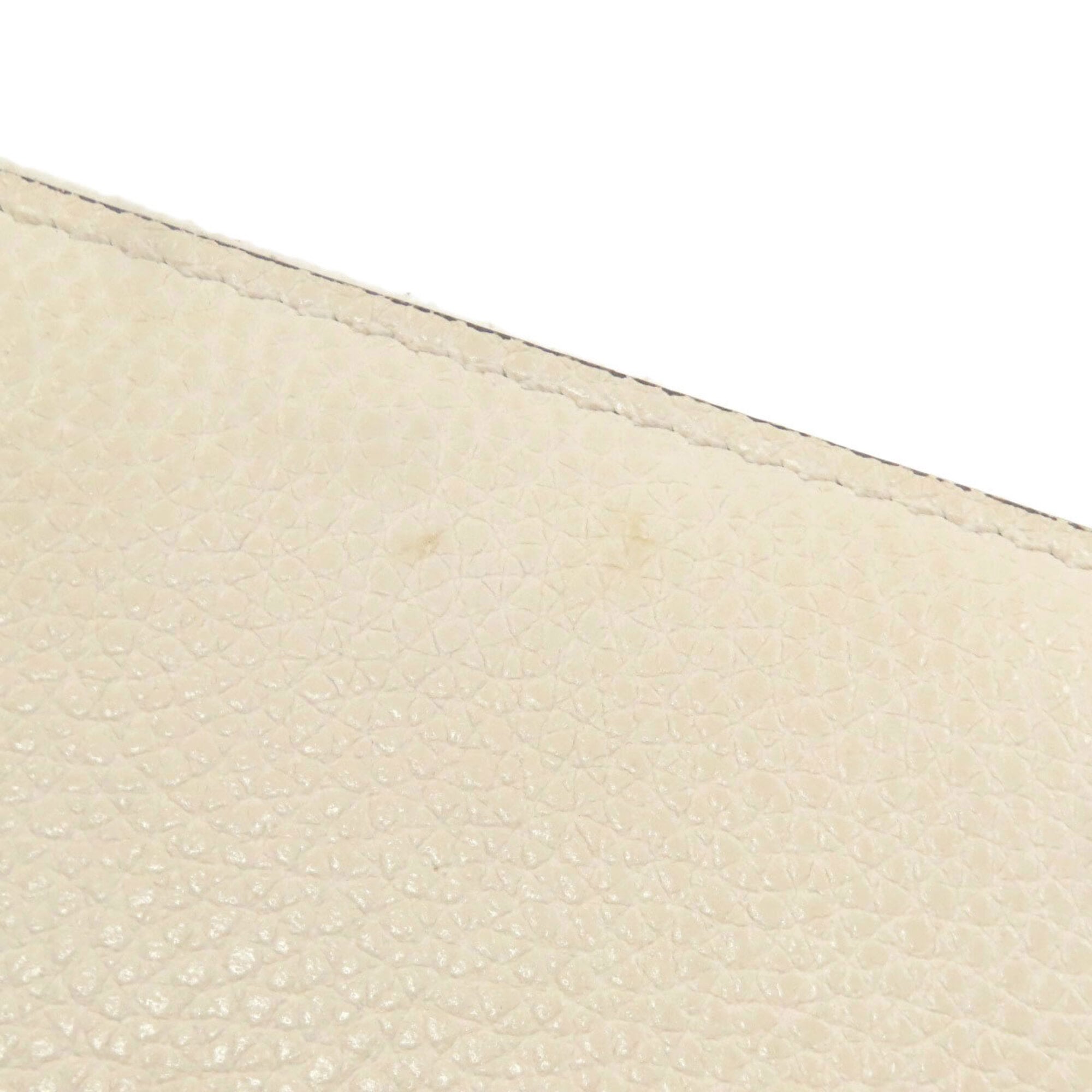 Gucci Ivory Leather Long Wallet (Bi-Fold) (Pre-Owned)
