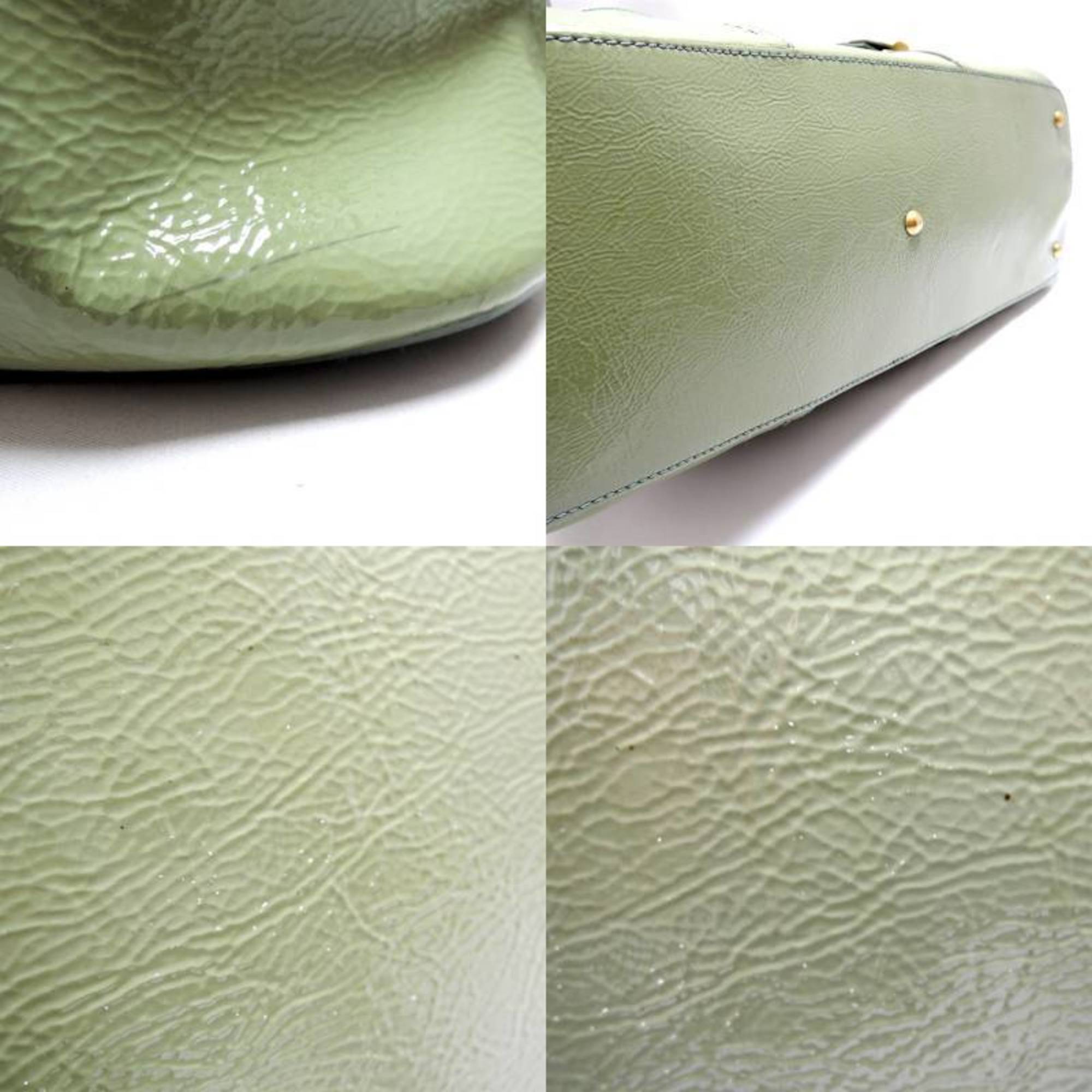 Yves Saint Laurent Muse Moss Green Tote Bag (Pre-Owned)