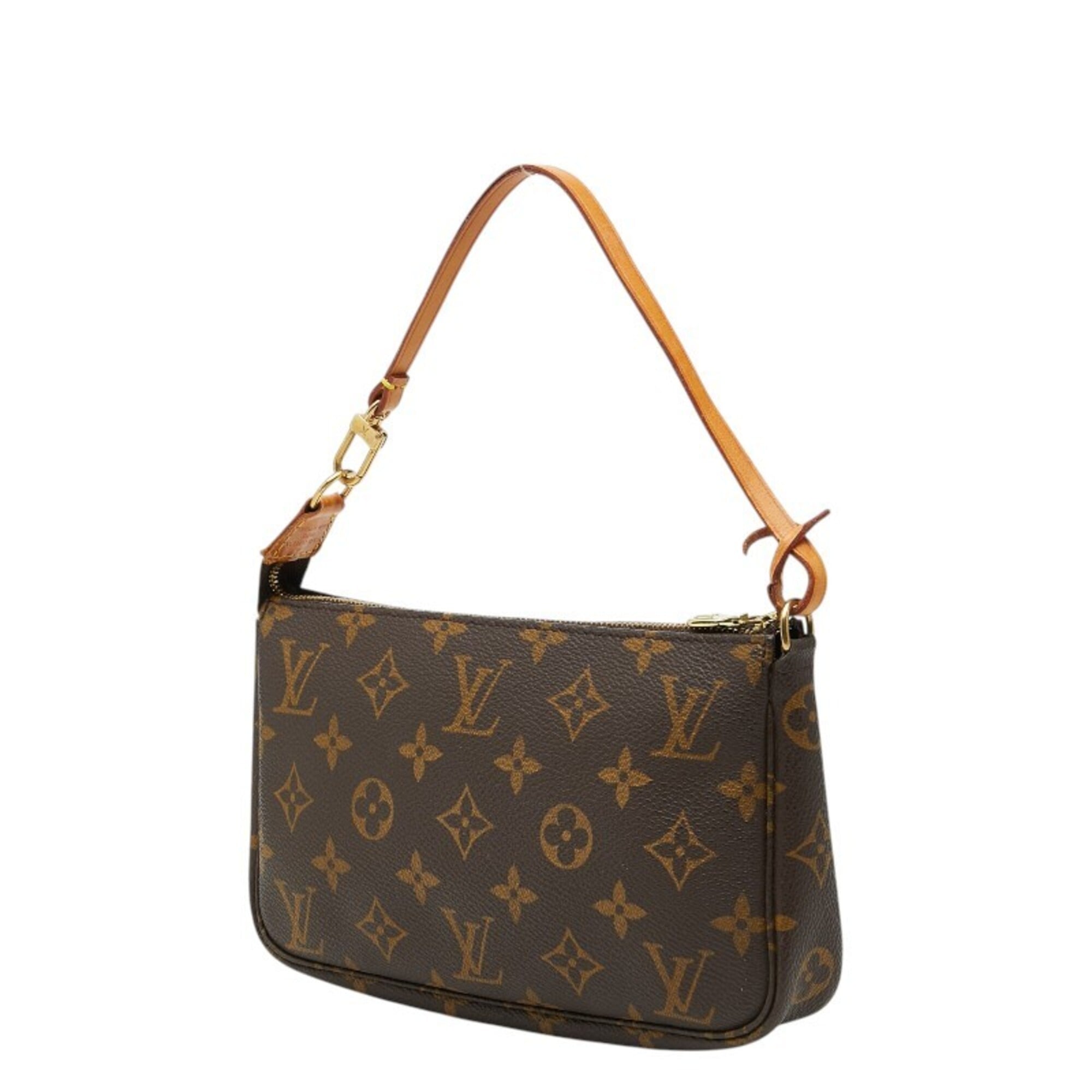 Louis Vuitton Brown Pvc Leather Handbag (Pre-Owned)