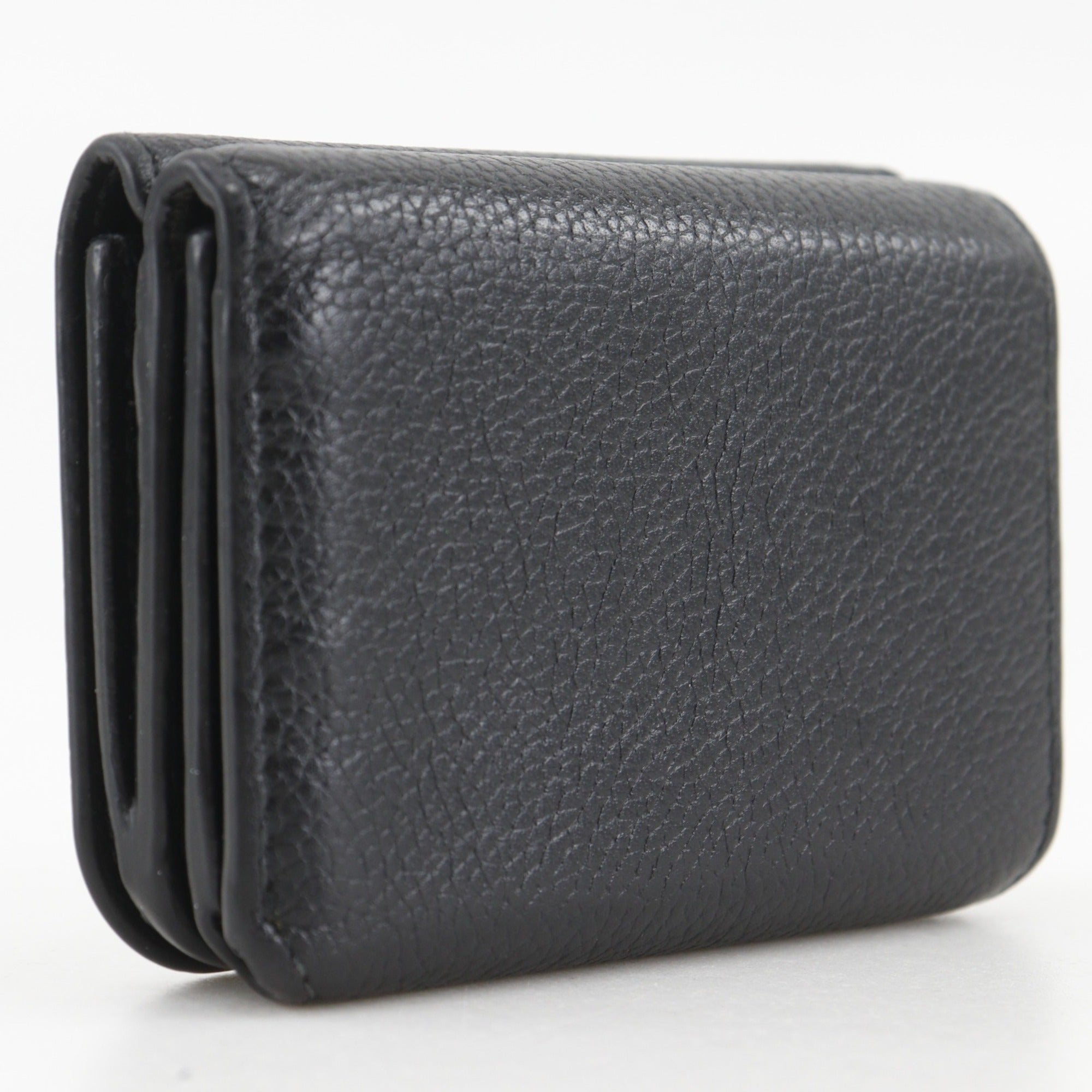 Balenciaga Black Leather Wallet (Tri-Fold) (Pre-Owned)