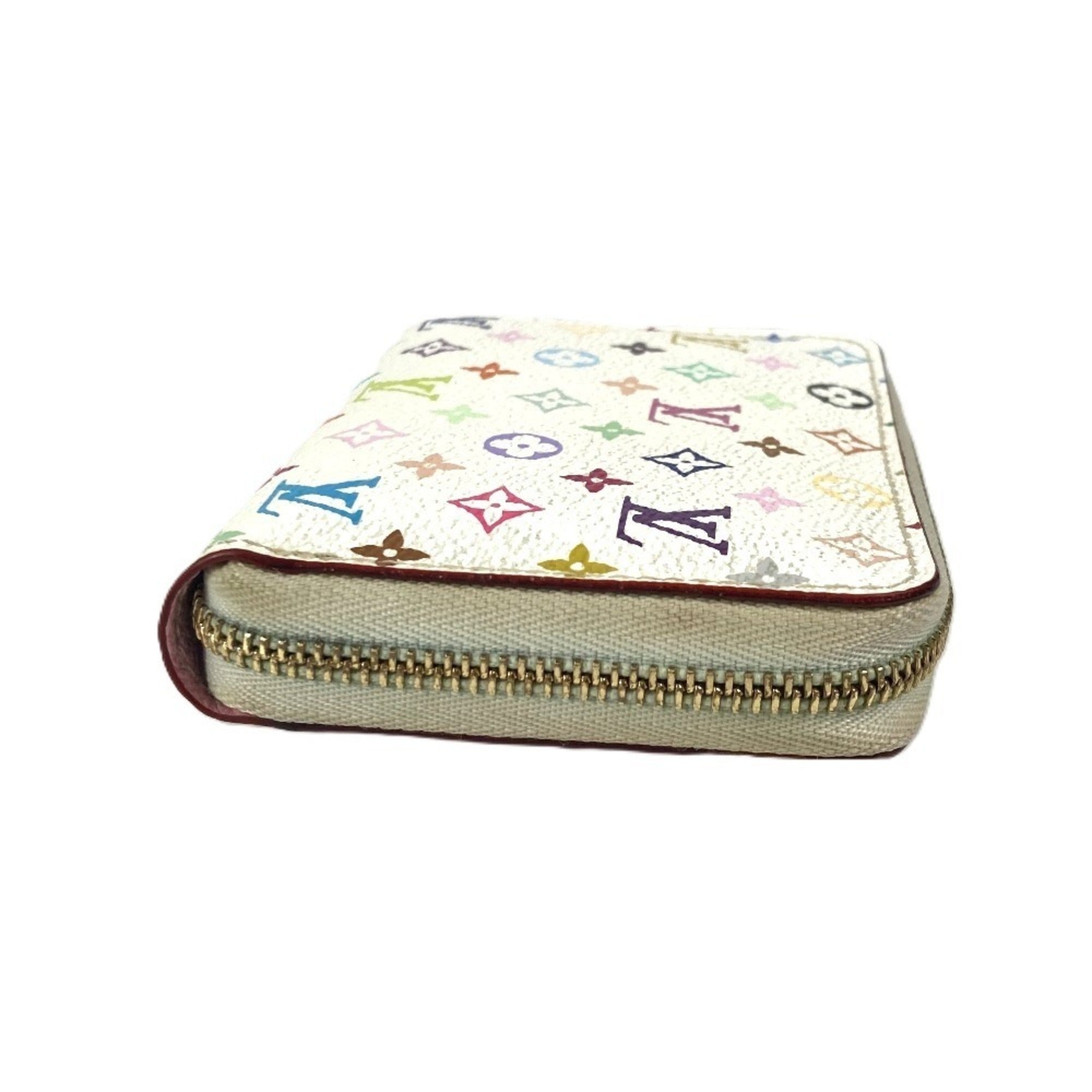 Louis Vuitton Monogram Multicolore Litchi White Monogram Multicolore Coin Purse/Coin Case (Pre-Owned)