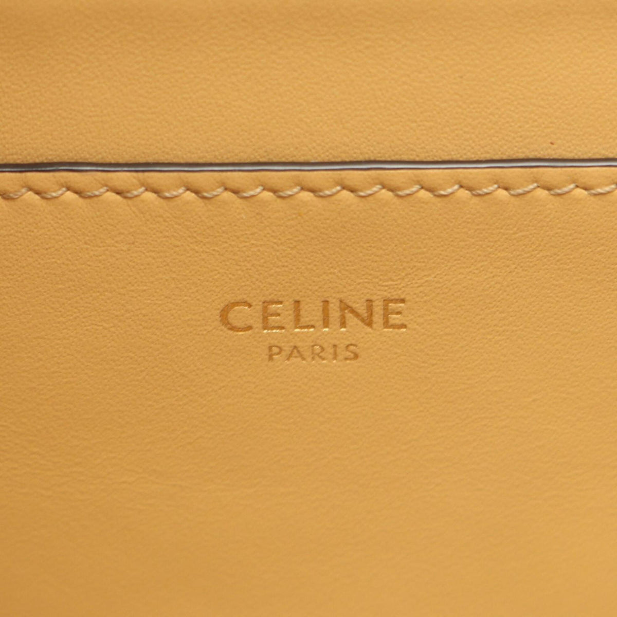 Celine Beige Leather Handbag Shoulder Bag (Pre-Owned)