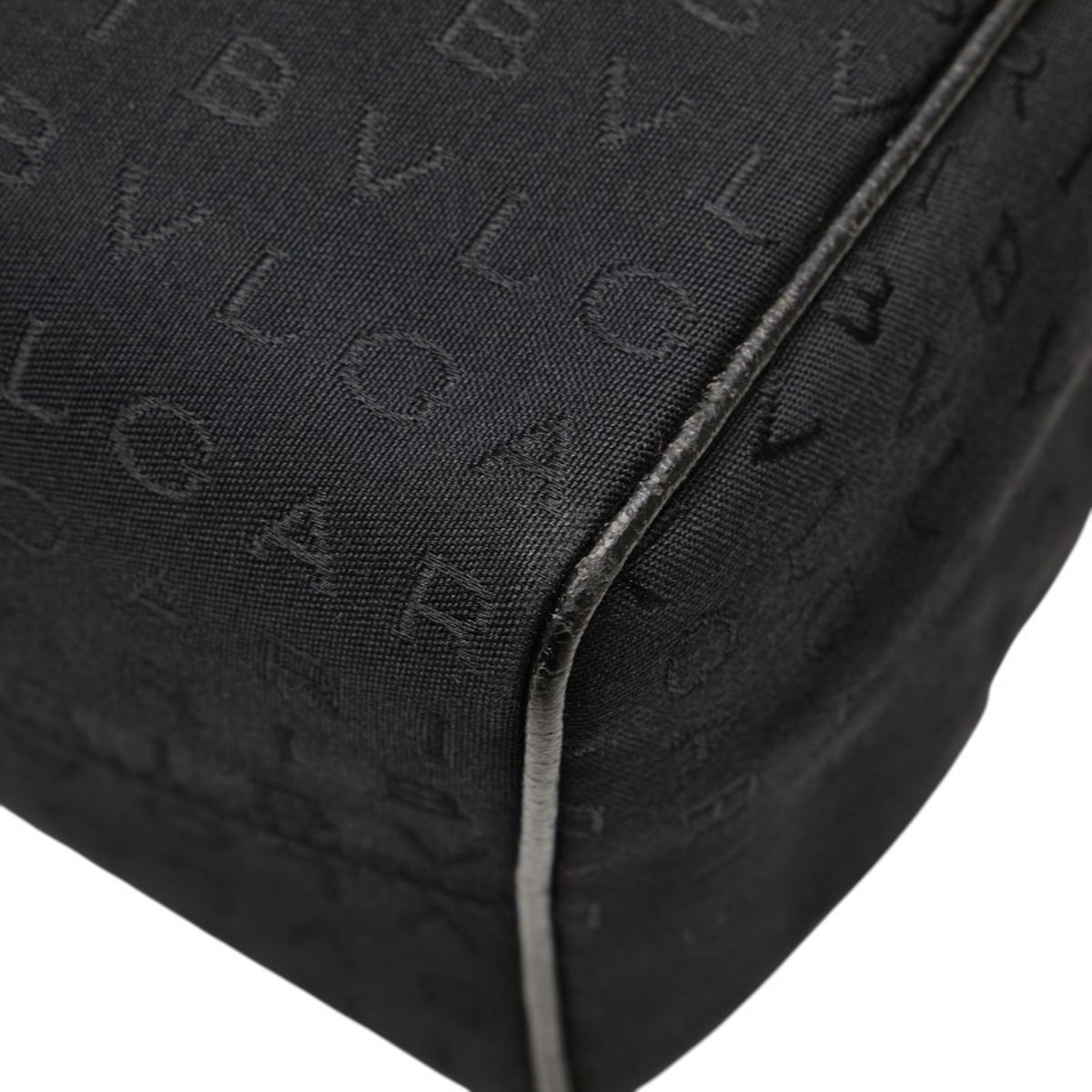 Bvlgari Black Canvas Leather Tote Bag (Pre-Owned)