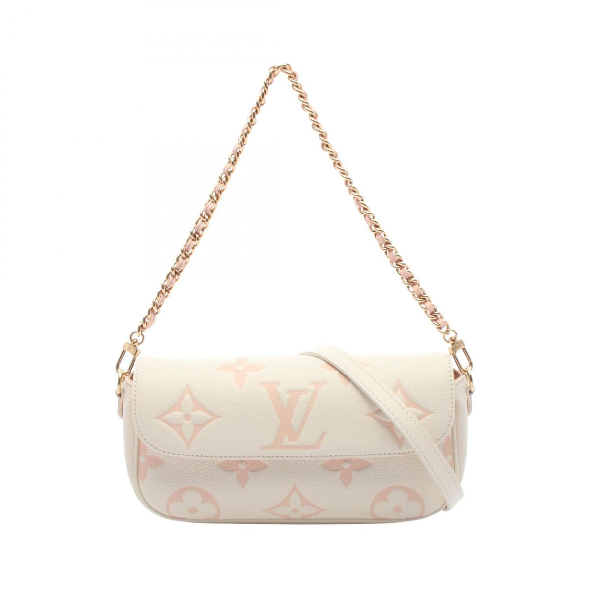 Louis Vuitton Pink White Monogram Empreinte Handbag Shoulder Bag (Pre-Owned)