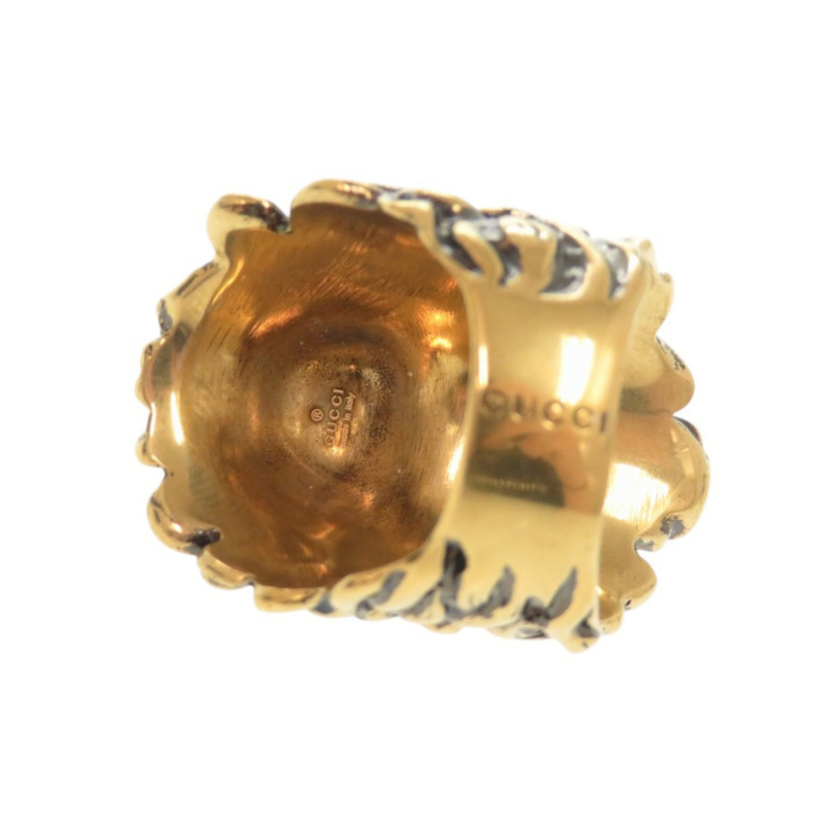 Gucci Gold Metal Band Ring (Pre-Owned)