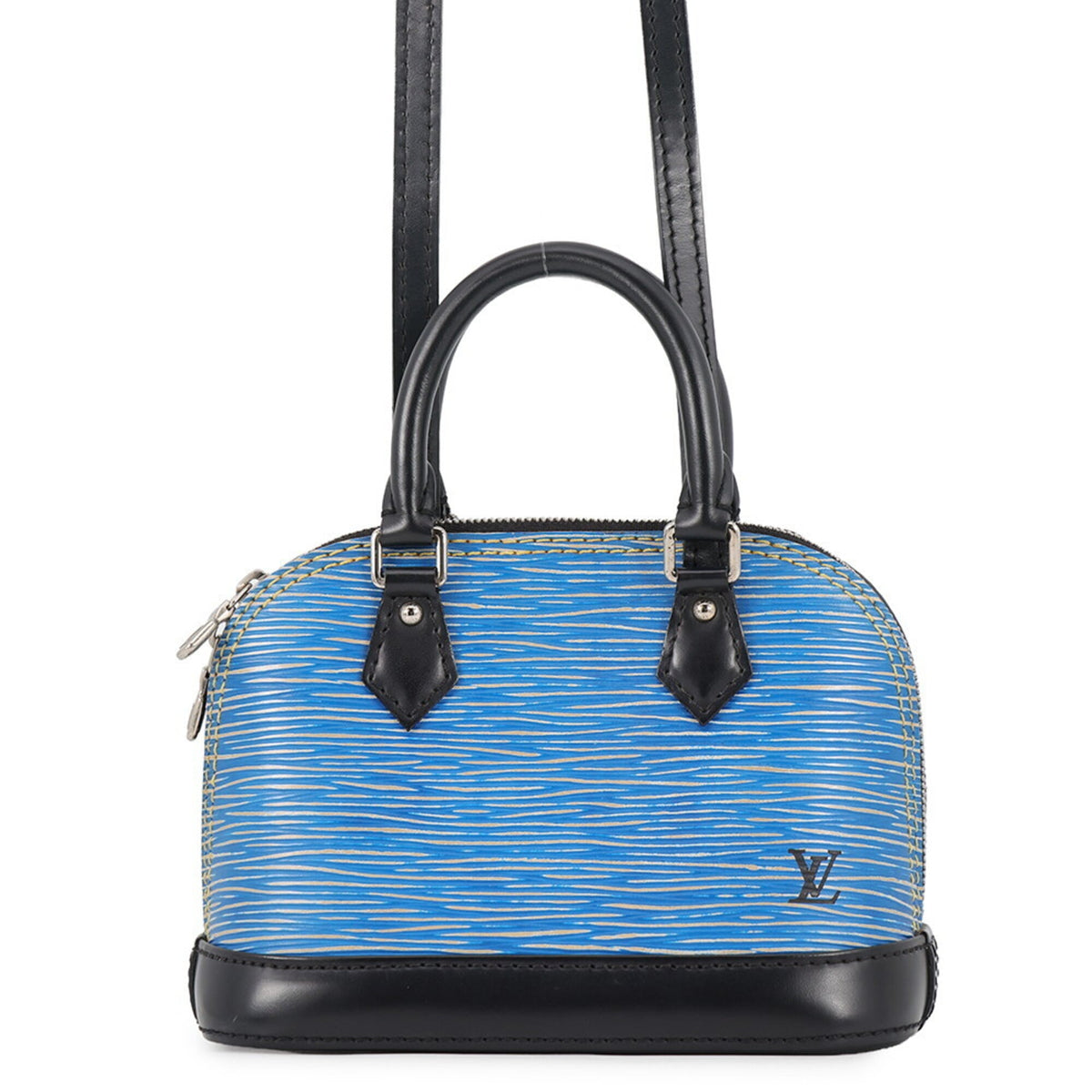 Louis Vuitton Blue Denim Handbag (Pre-Owned)