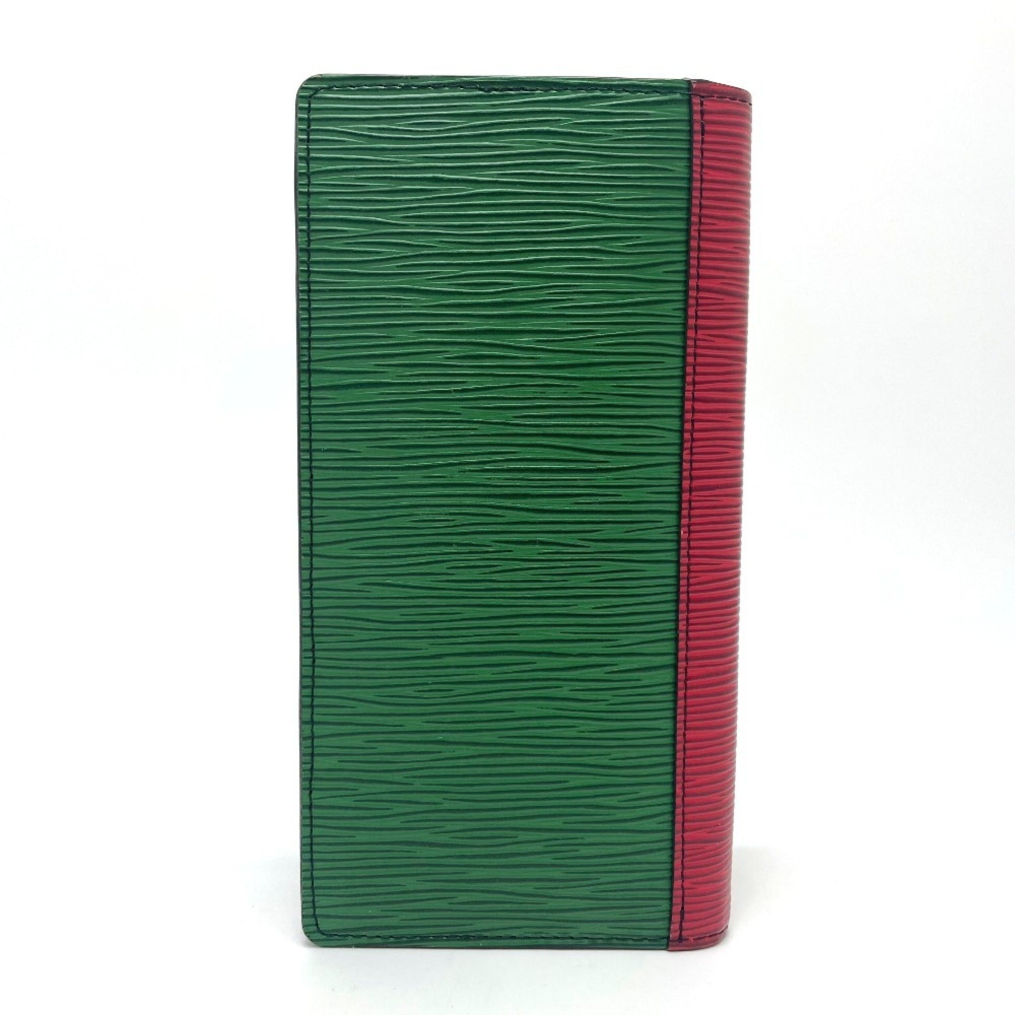 Louis Vuitton Epi Blue Green Red Color Epi Leather Long Wallet (Bi-Fold) (Pre-Owned)