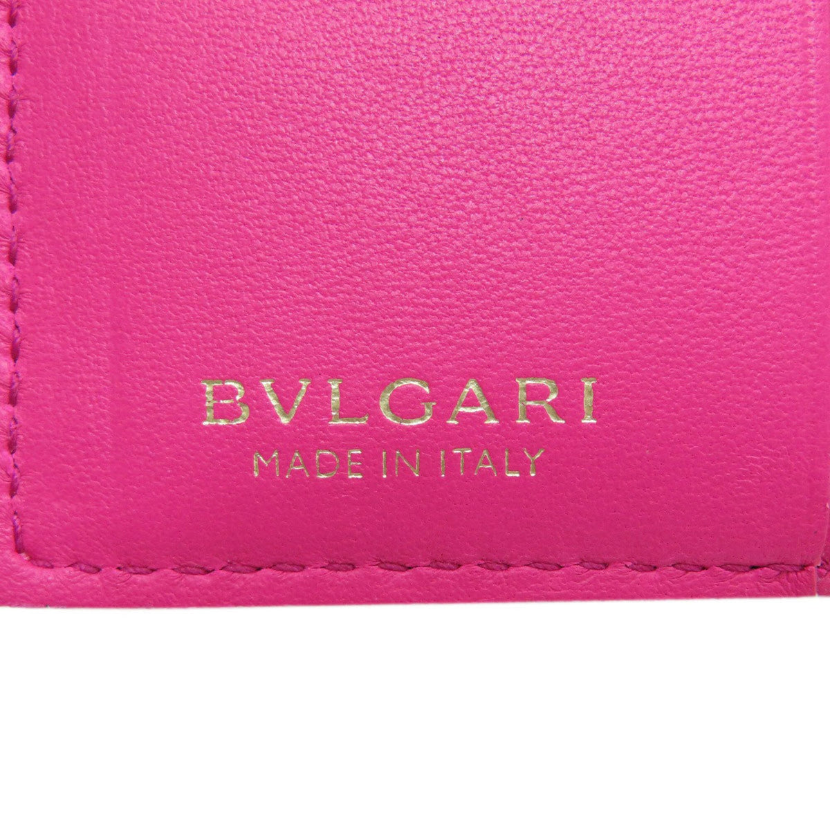 Bvlgari Logomania Beige Leather Wallet (Bi-Fold) (Pre-Owned)
