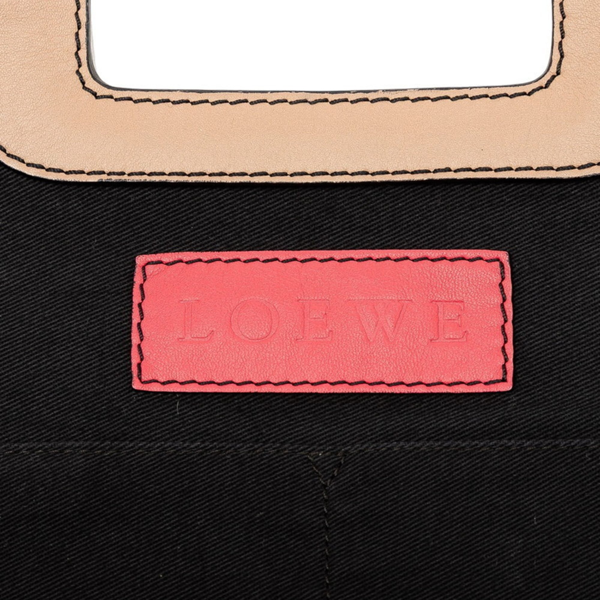 Loewe Multi-Color White Pvc Leather Handbag Shoulder Bag (Pre-Owned)