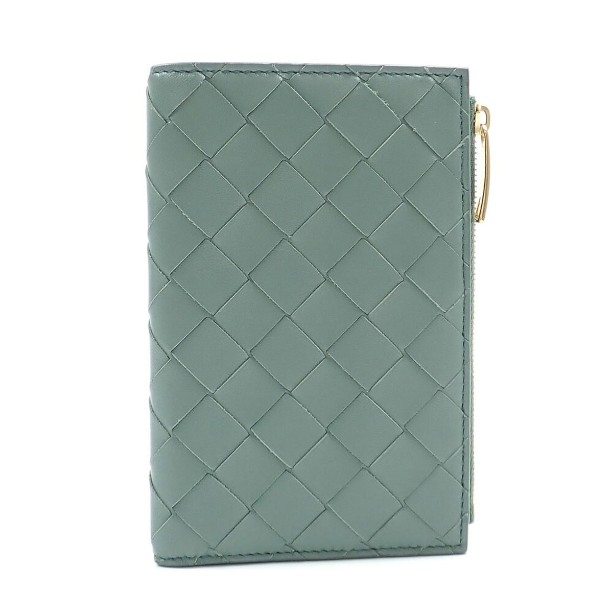 Bottega Veneta Green Leather Wallet (Bi-Fold) (Pre-Owned)