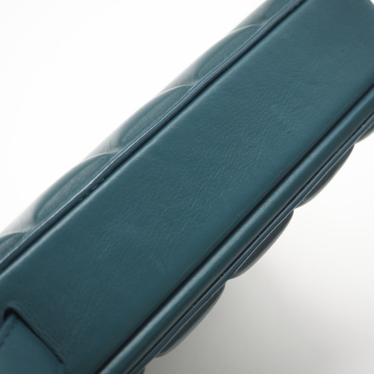 Bottega Veneta Green Leather Shoulder Bag (Pre-Owned)