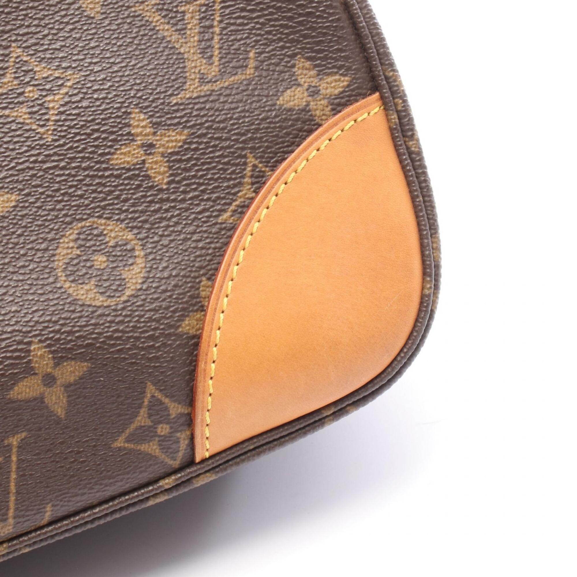 Louis Vuitton Brown Coated Canvas Pvc Monogram Leather Handbag Shoulder Bag (Pre-Owned)