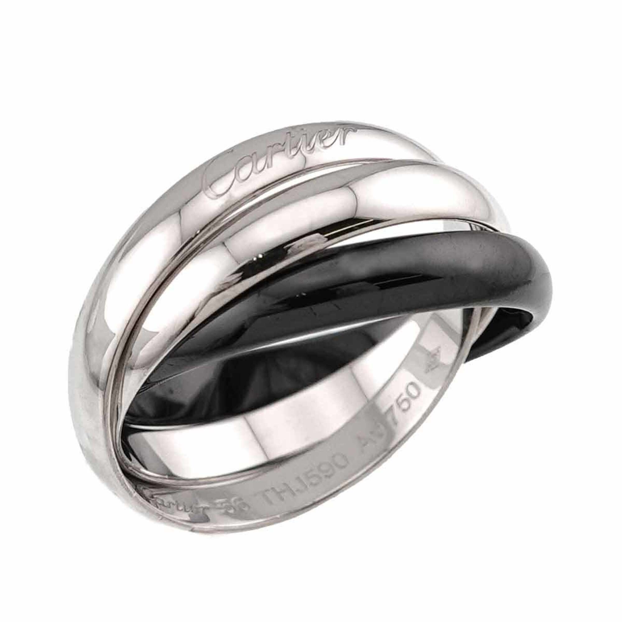 Cartier White Gold (18K) Ceramic Band Ring (Pre-Owned)